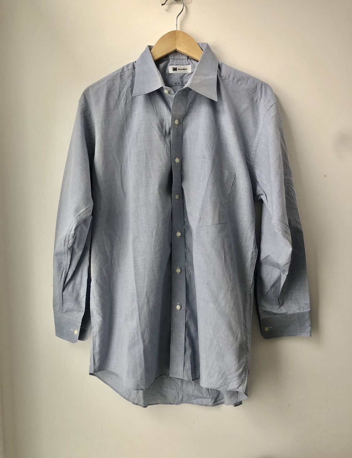 Issey Miyake Basic blue shirt Size US L / EU 52-54 / 3 - 1 Thumbnail