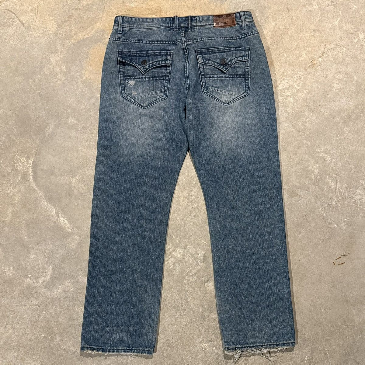 Vintage Vintage 2000s Faded Distressed Baggy Jeans ERD Grunge Y2K Size US 36 / EU 52 - 7 Thumbnail