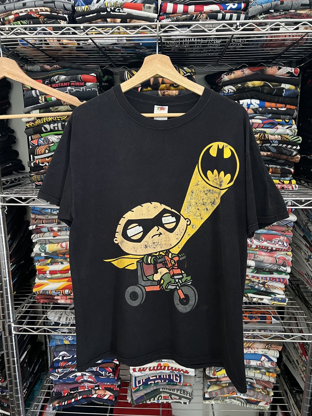 DC Comics 2000s Family Guy Stewie Batman Robin Parody Cartoon Tee Size US L / EU 52-54 / 3 - 1 Thumbnail