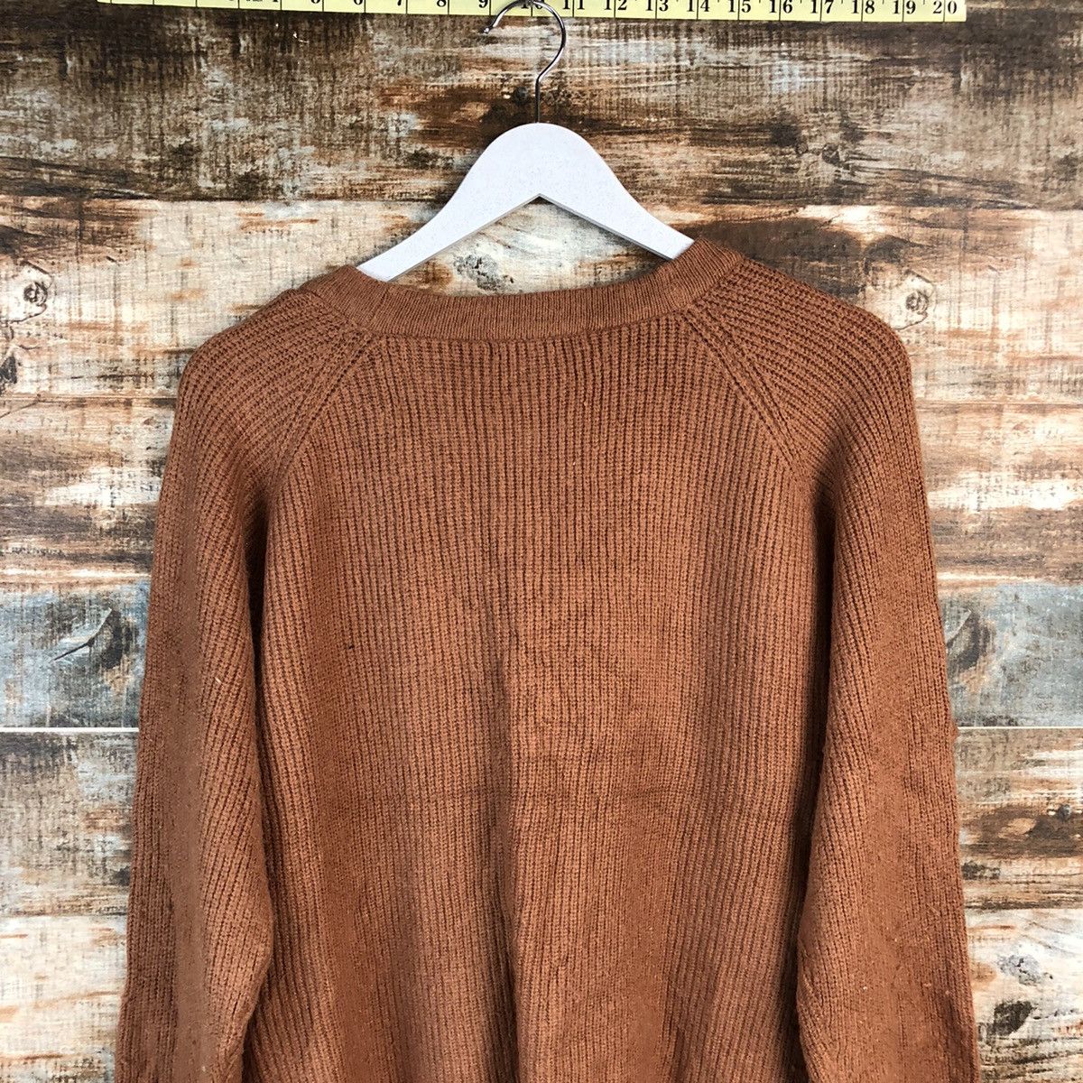 Japanese Brand DL Oeiilet Orange Cardigan Knitwear #C487 Size L / US 10 / IT 46 - 13 Thumbnail