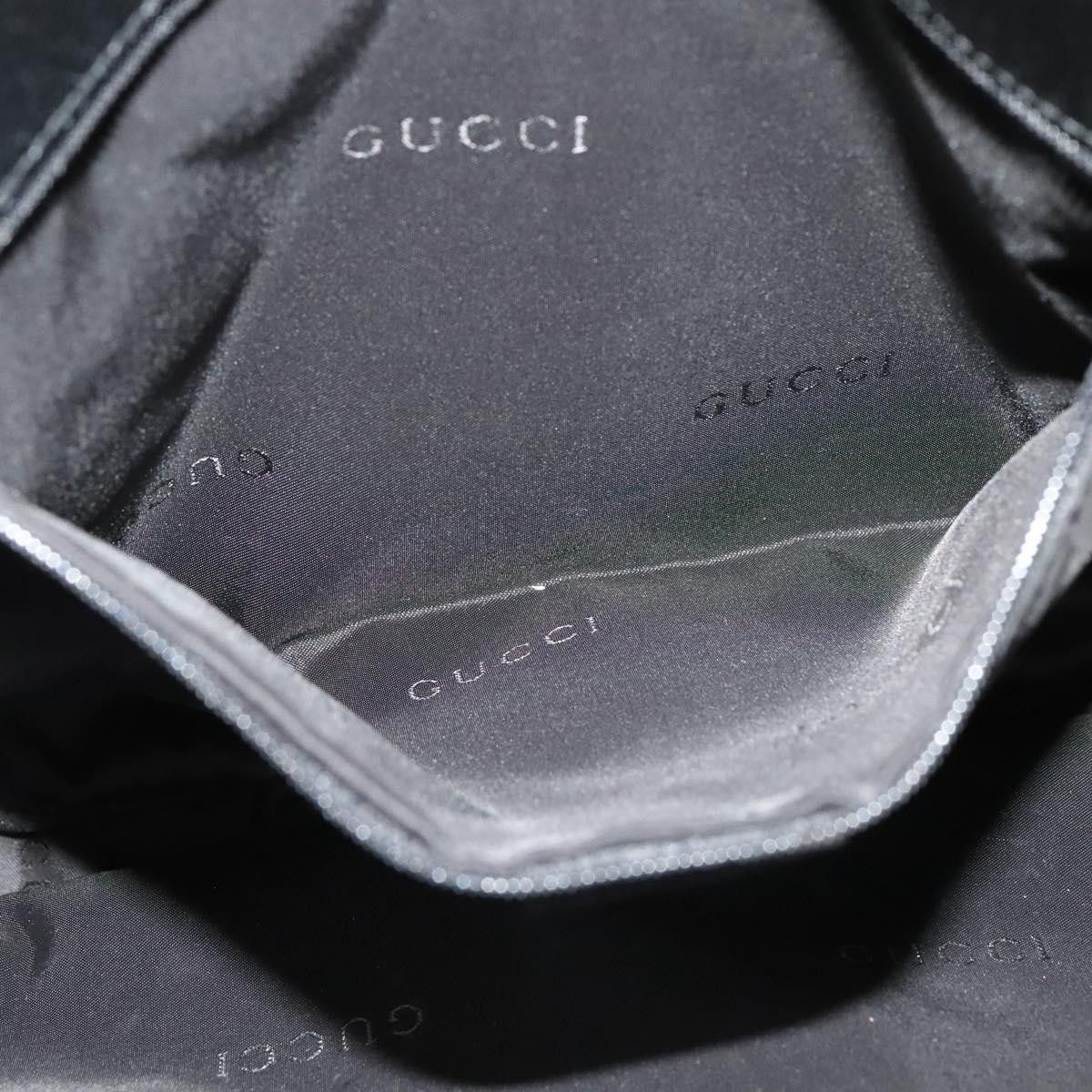 Gucci GUCCI Shoulder Bag Nylon Leather Black Silver 001 001 Size ONE SIZE - 18 Thumbnail