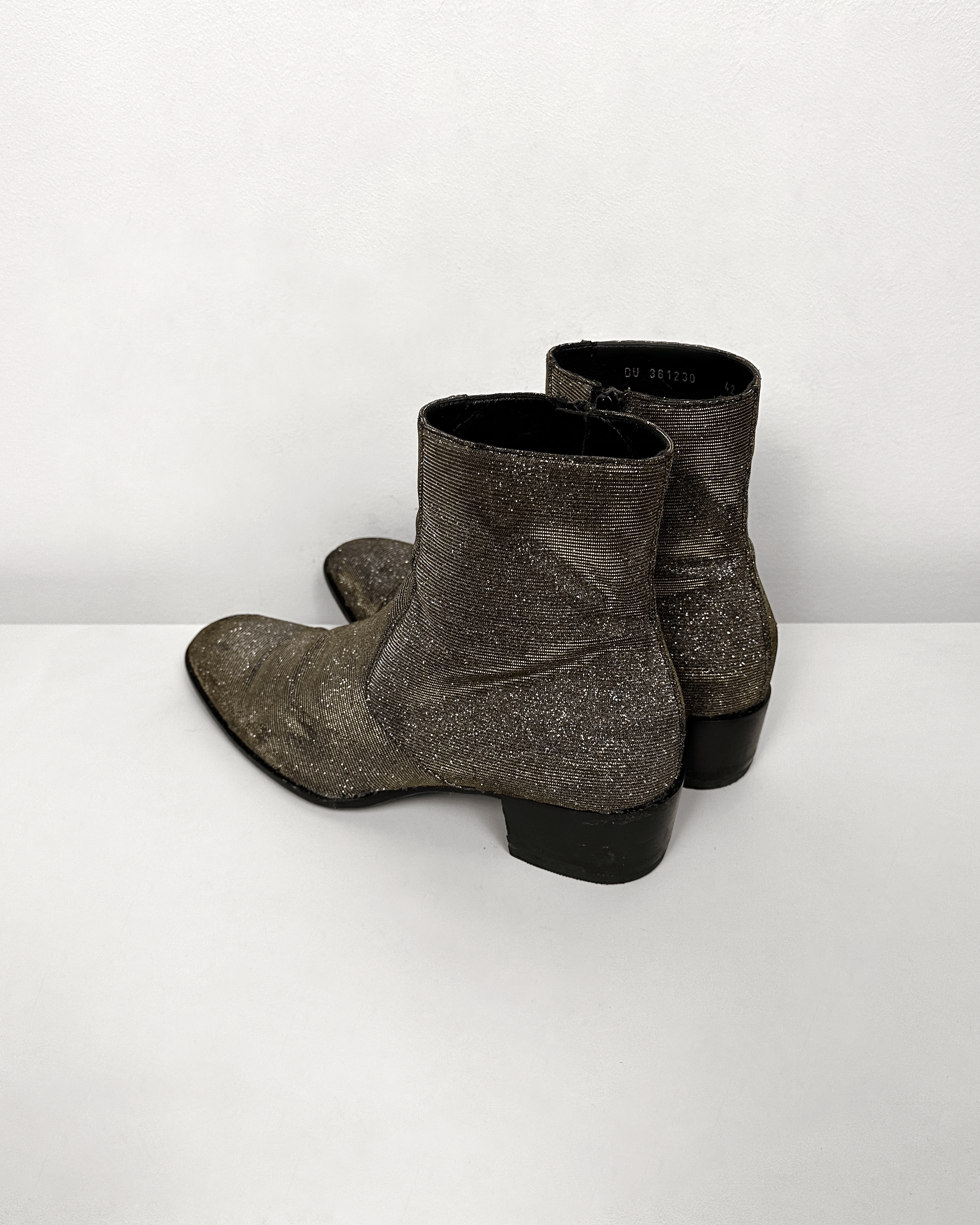 Saint Laurent Paris Saint Laurent Glitter Wyatt Boots Size US 9 / EU 42 - 2 Thumbnail