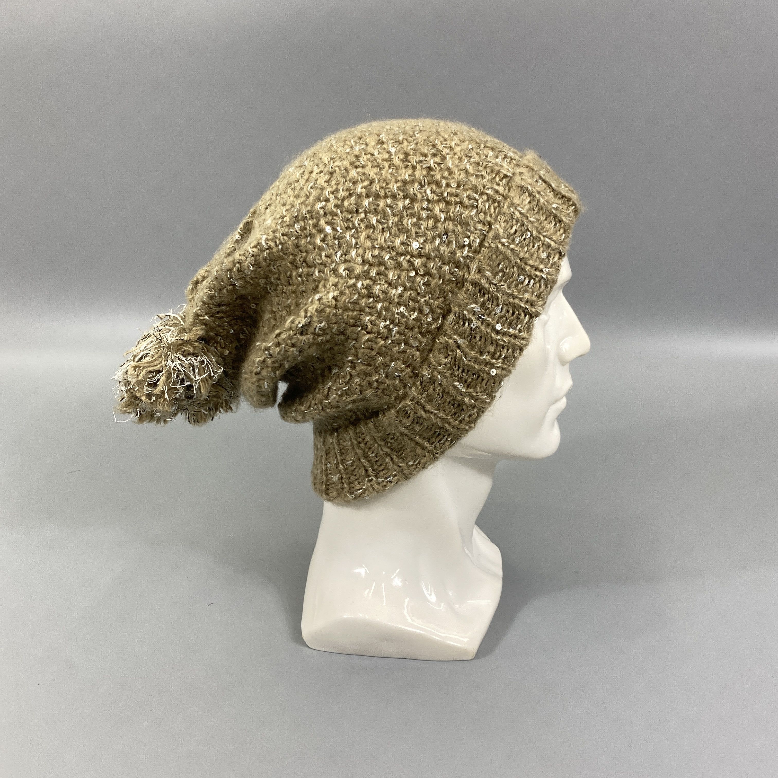 Japanese Brand Japanese Brand Knitted Beanie Hat Pom Pom -BN856 Size ONE SIZE - 2 Thumbnail