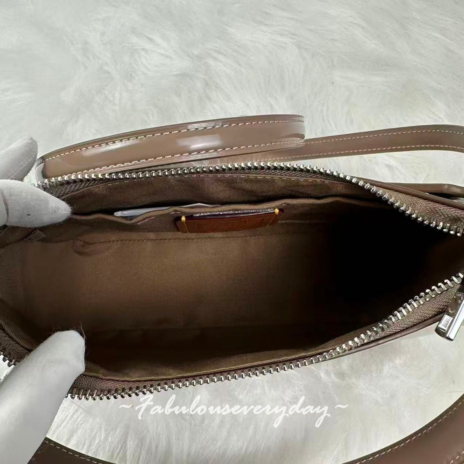 Coach Coach Teri Shoulder Bag Crossbody In Leather Silver/Clay Size ONE SIZE - 9 Thumbnail