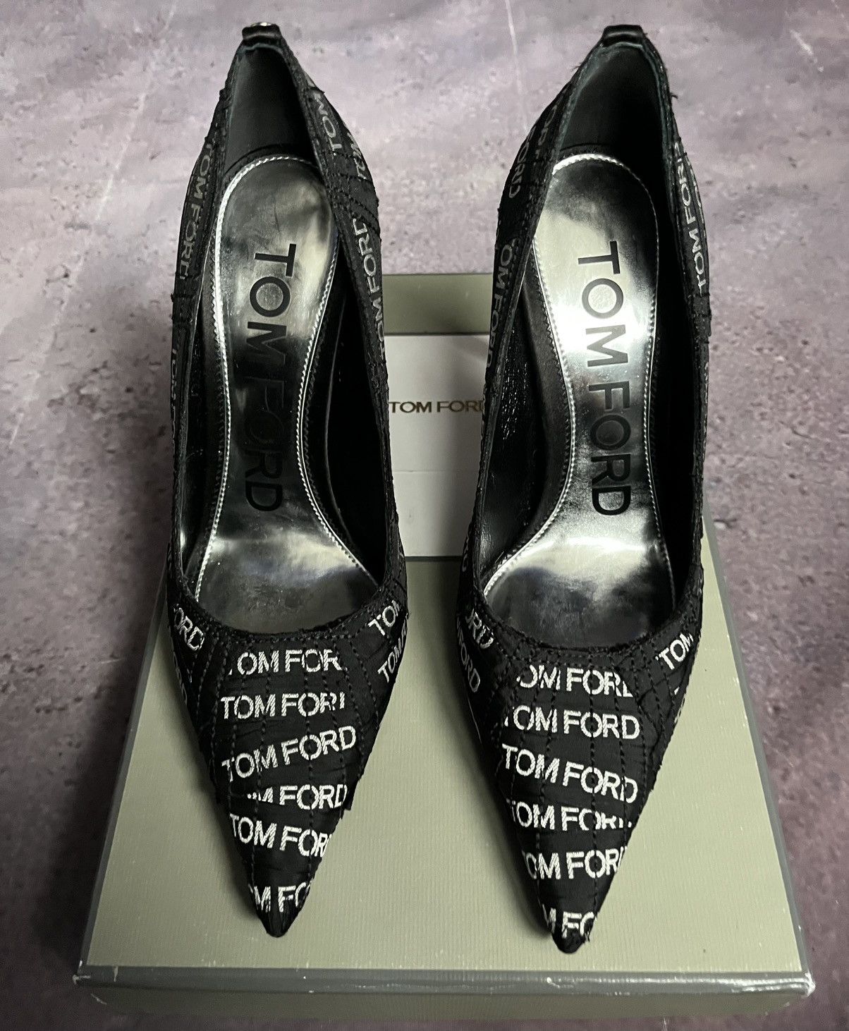 Tom Ford Tom Ford Label Covered T Screw Pointed Toe Size US 6.5 / IT 36.5 - 1 Thumbnail