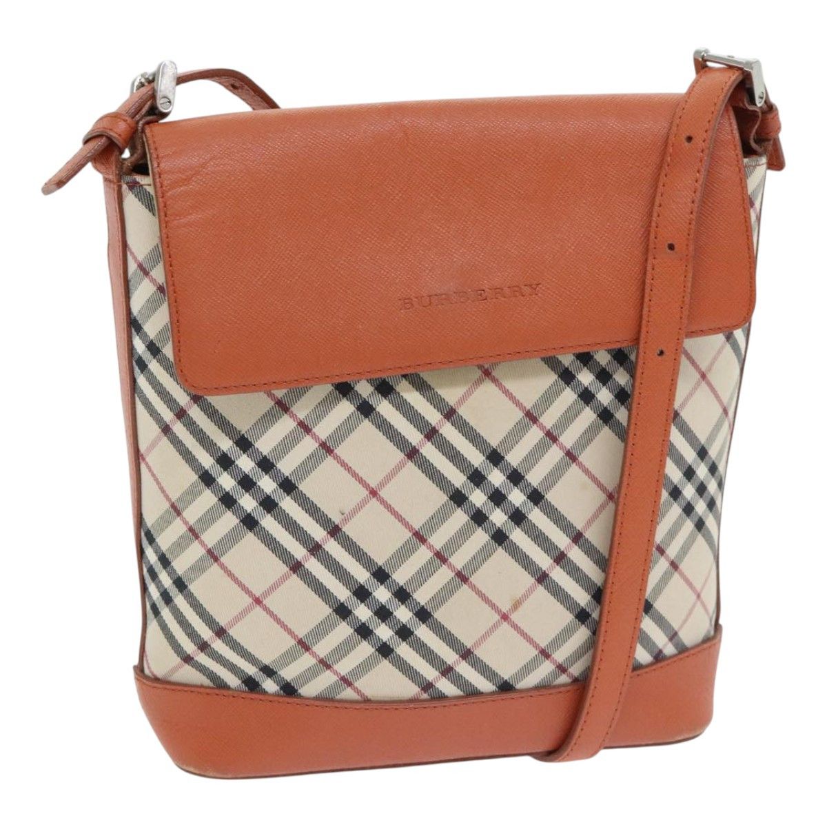 Burberry Nova Check Beige Canvas Shoulder Bag (Pre-Owned) Size ONE SIZE - 1 Thumbnail