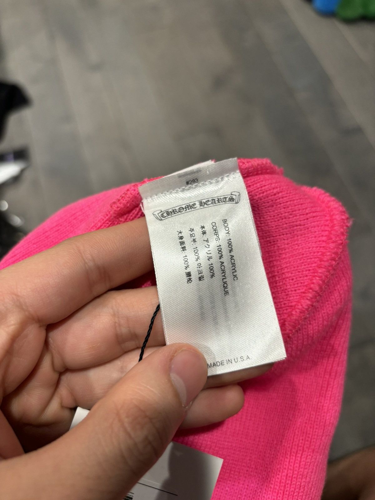 Chrome Hearts Chrome hearts pink beanie Size ONE SIZE - 3 Thumbnail