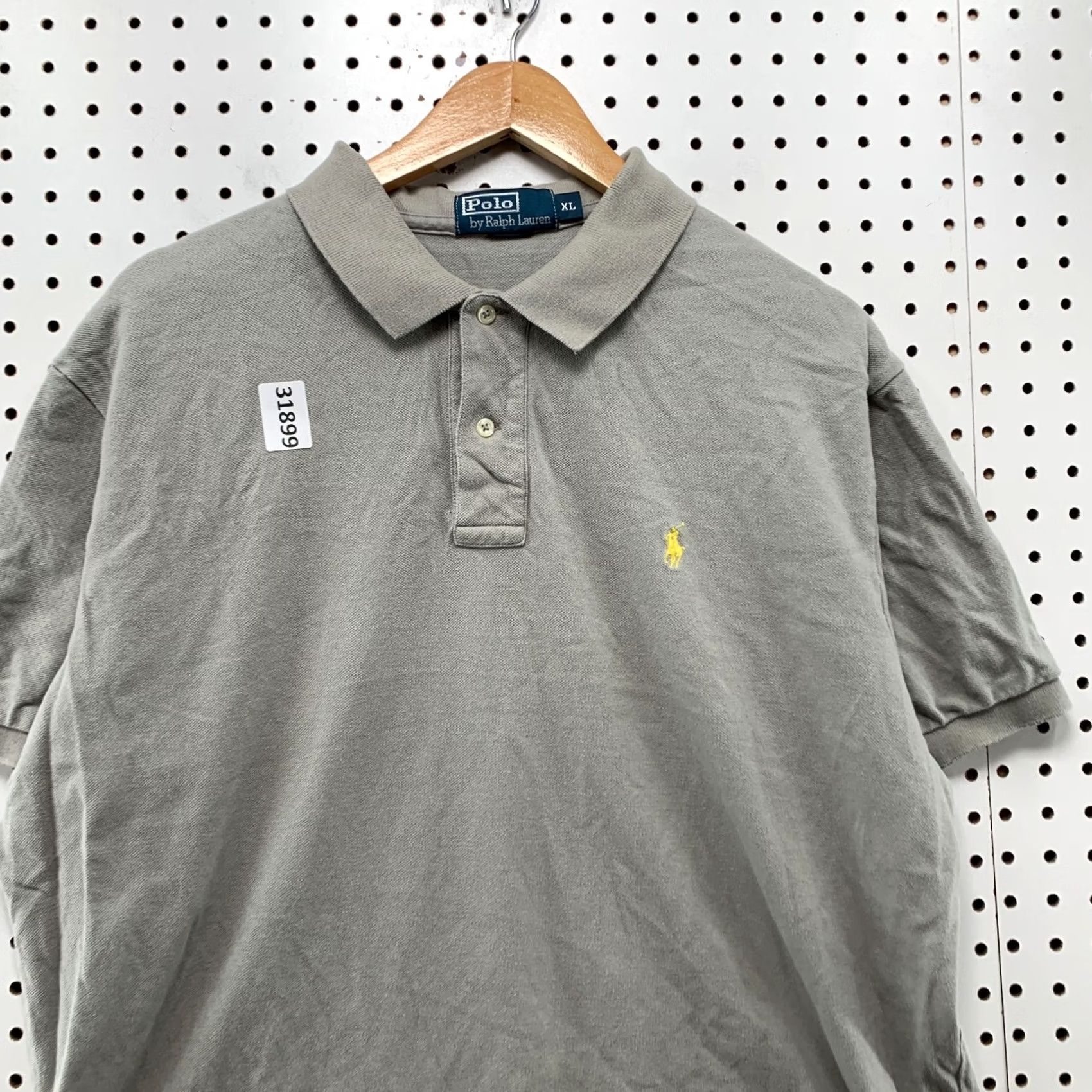Polo Ralph Lauren Polo Ralph Lauren Shirt Mens XL Gray Yellow Pony Collared Casual 25x28.5 Size US XL / EU 56 / 4 - 5 Thumbnail