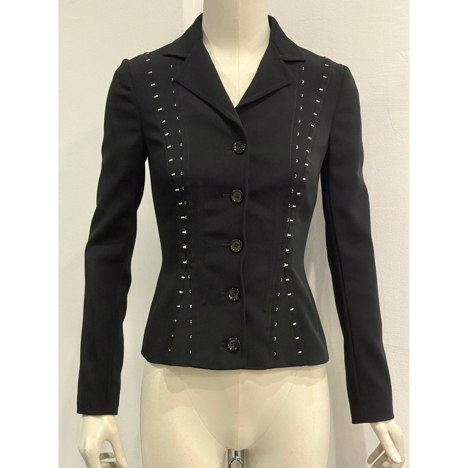 Dolce & Gabbana A/W2003 Dolce & Gabbana hook eyelet blazer jacket Size US S / EU 44-46 / 1 - 5 Thumbnail
