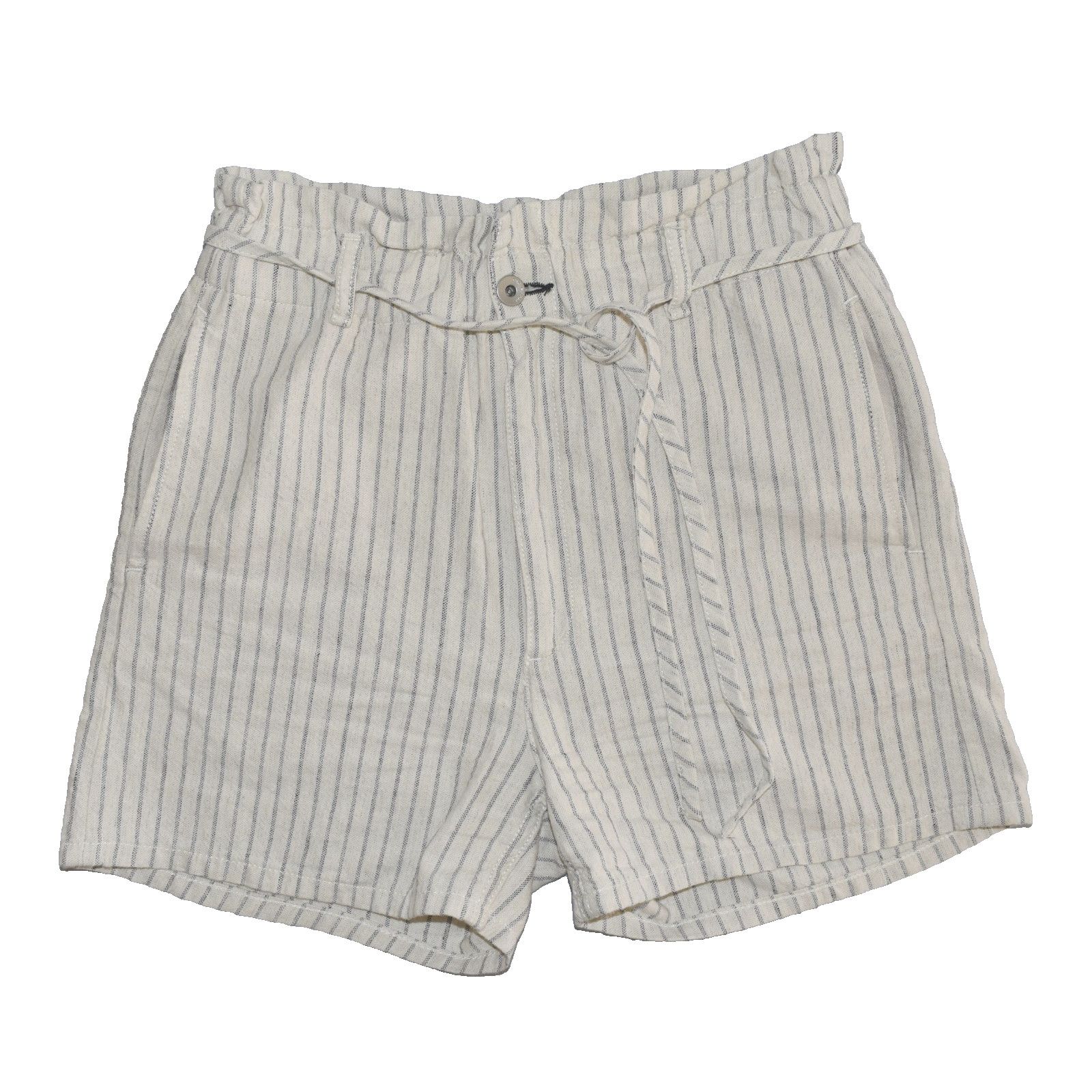 Rag & Bone RAG & BONE Striped Paperbag Zip Fly Tie Shorts Size 26 Size 27" / US 4 / IT 40 - 1 Thumbnail