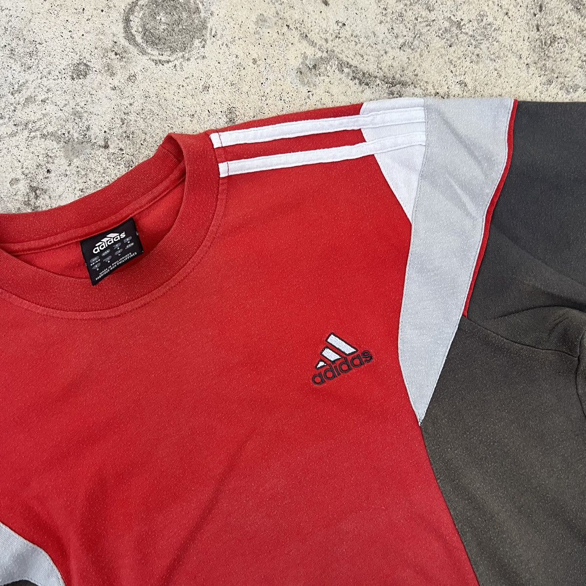 Adidas × Vintage Vintage T-Shirt Adidas Drill Y2K Size US S / EU 44-46 / 1 - 5 Thumbnail