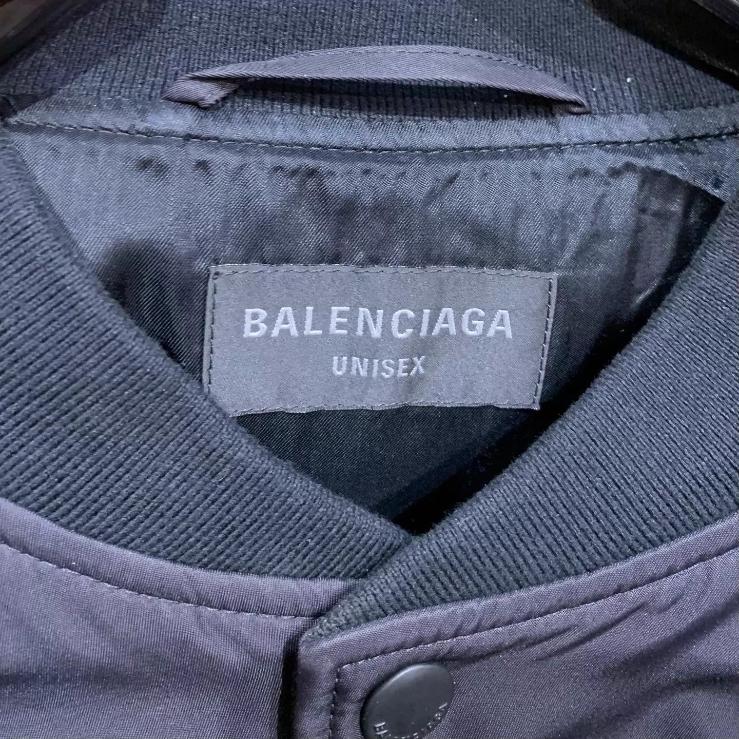 Balenciaga Balenciaga Embroidered Letter Baseball Jacket L Size US L / EU 52-54 / 3 - 2 Thumbnail