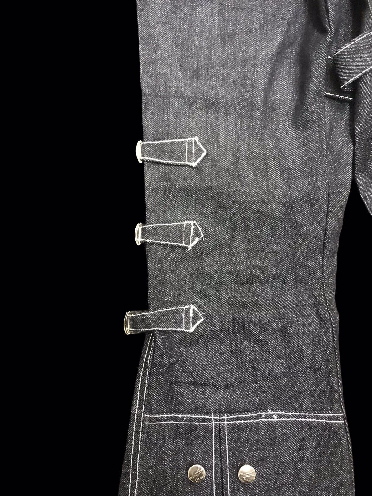 Other 💥AVANT GARDE💥OCTMAMI BONDAGE BELL BOTTOM STURDY DENIM F248 Size US 26 / EU 42 - 8 Thumbnail