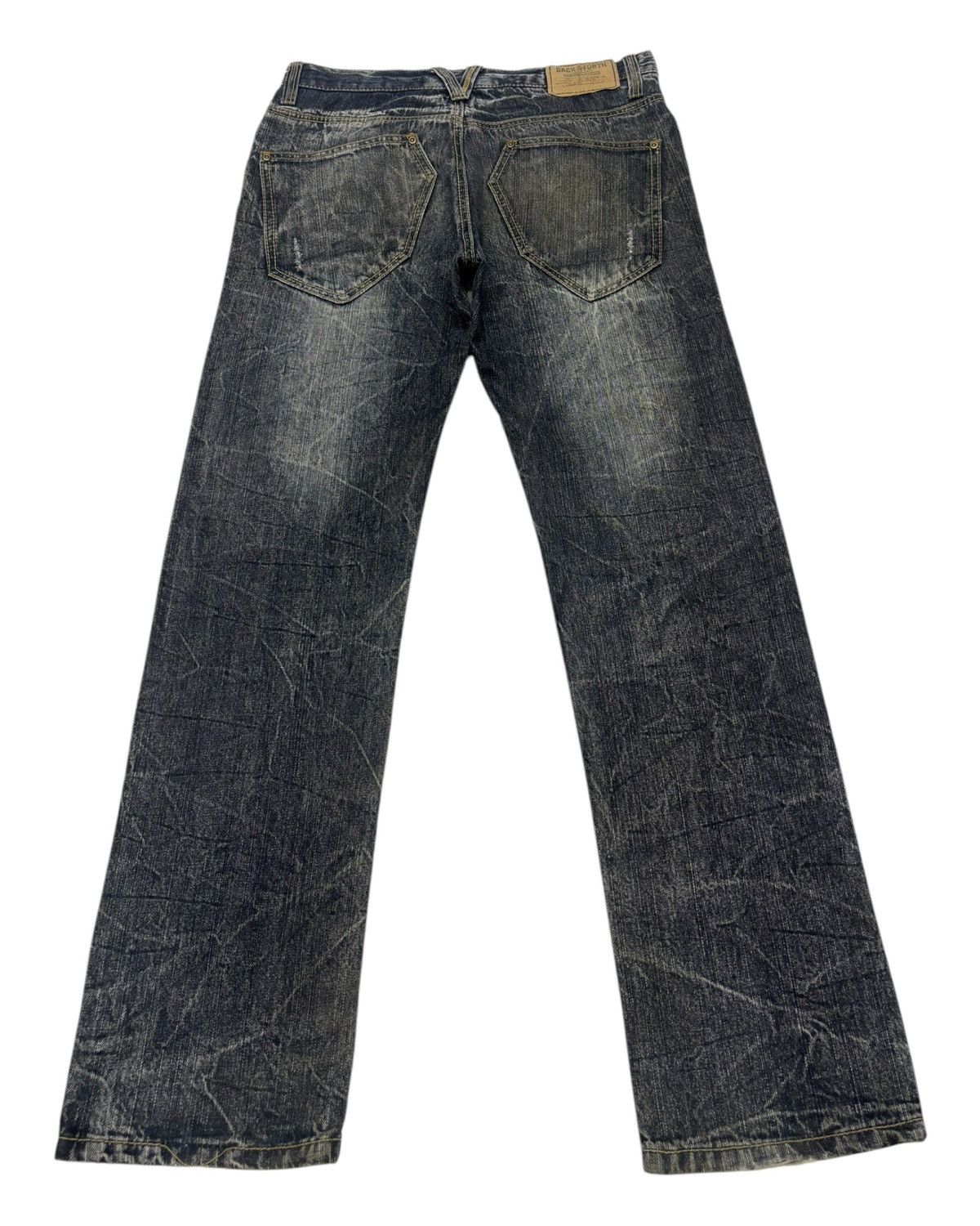 Hysteric Glamour × Tornado Mart RARE VINTAGE JAPANESE BACK & FORTH DISTRESSED DENIM JEANS Size US 32 / EU 48 - 8 Thumbnail