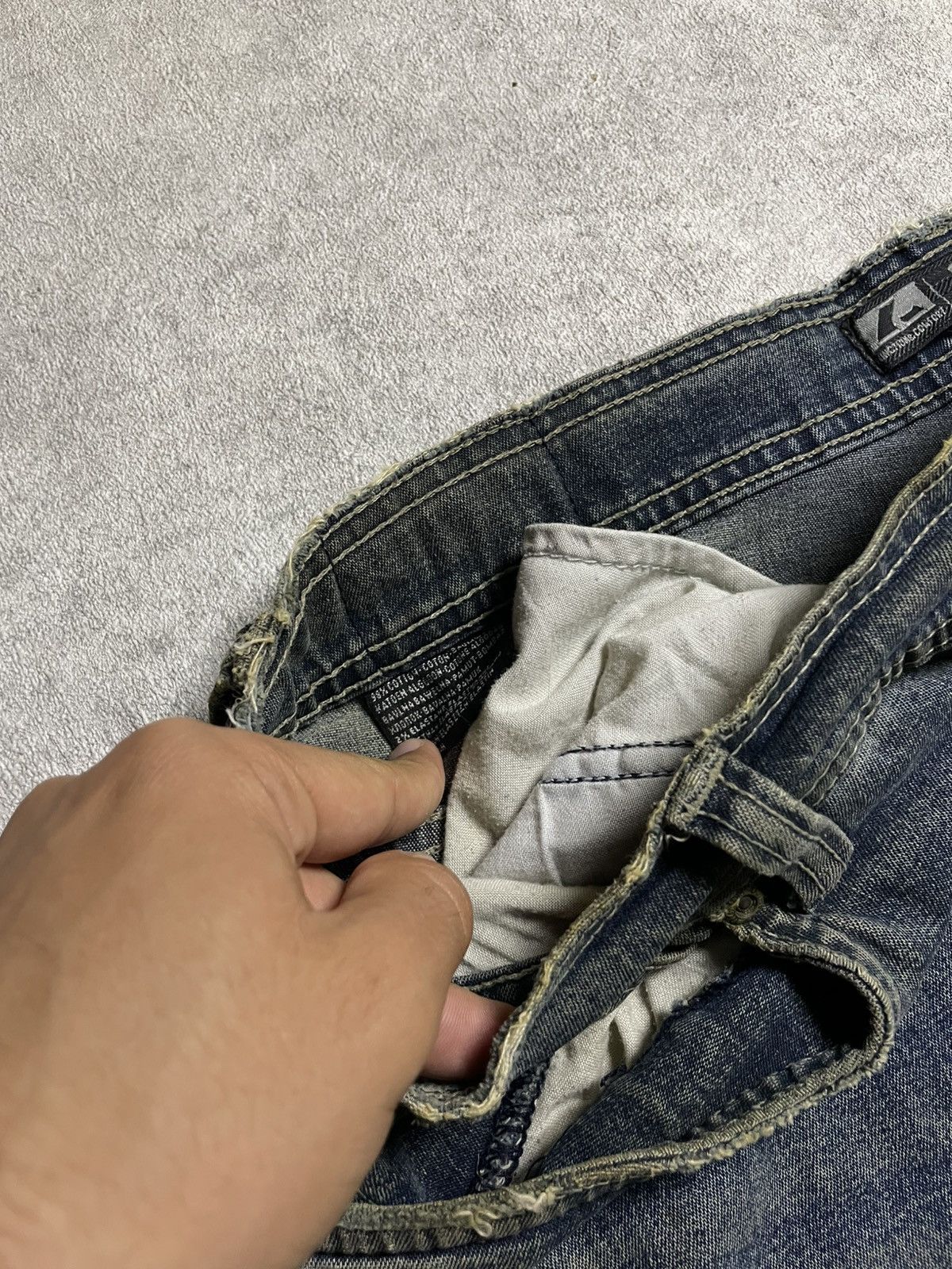 If Six Was Nine × Le Grande Bleu (L.G.B.) × Tornado Mart Distressed Work Denim Angelo Litric Cut & Burn IfSixWasNine Size US 32 / EU 48 - 10 Thumbnail
