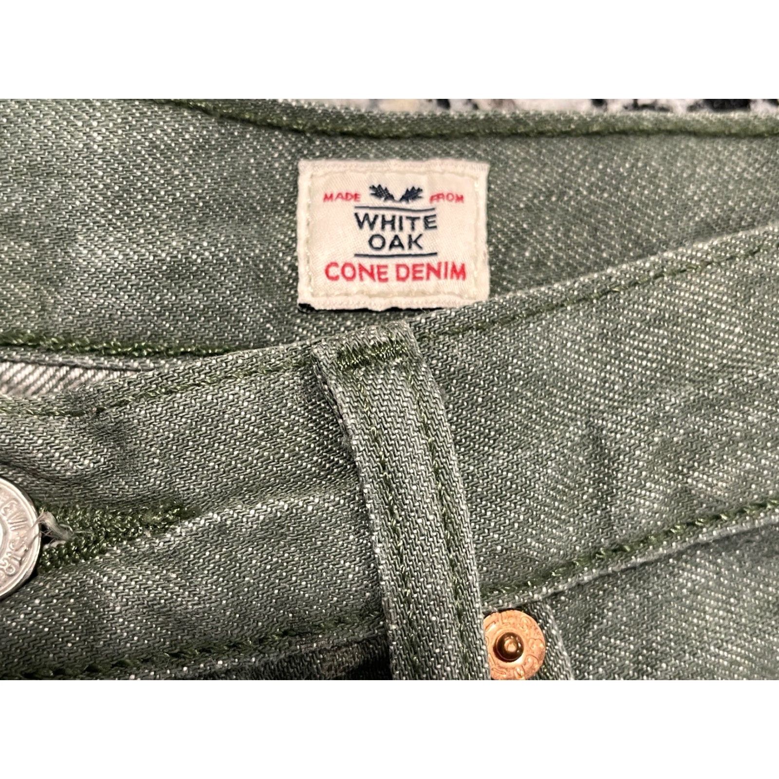 Levi's Levi's 501 XX Jeans White Oak Cone Denim Straight Leg Button-Fly Green 31x31.5 Mens Regular 501 Series Size US 31 - 3 Thumbnail