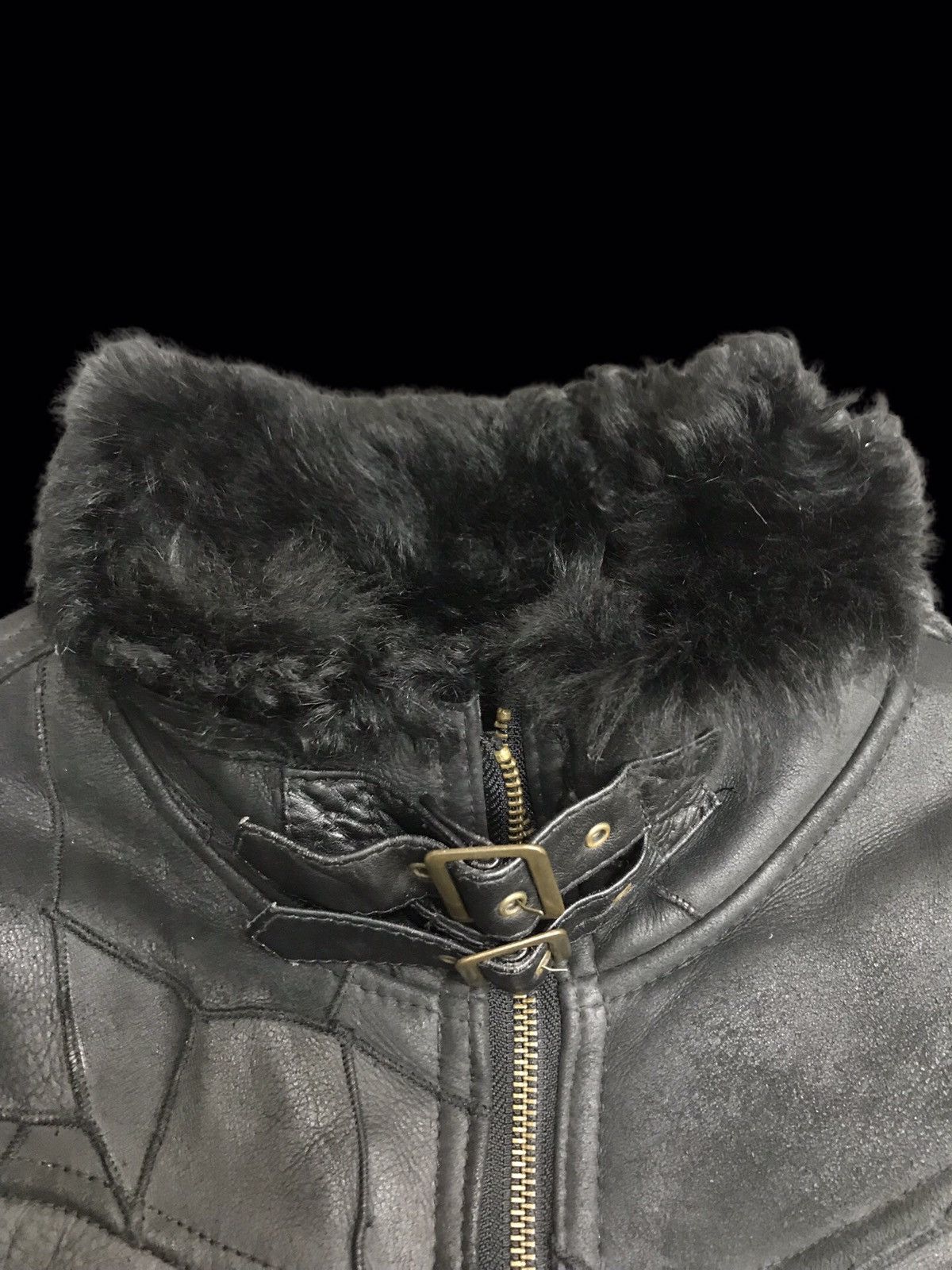Japanese Brand 💥ARCHIVAL💥Vie Homme Ve Femme Patch Goatskin Leather Jacket Size US S / EU 44-46 / 1 - 4 Thumbnail