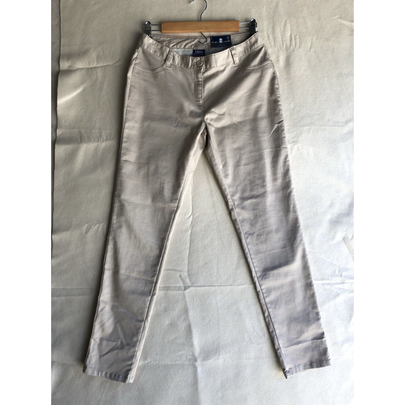 Izod Izod Pants Women Khaki Size 6 Stretch NWT Size 28" / US 6 / IT 42 - 2 Thumbnail