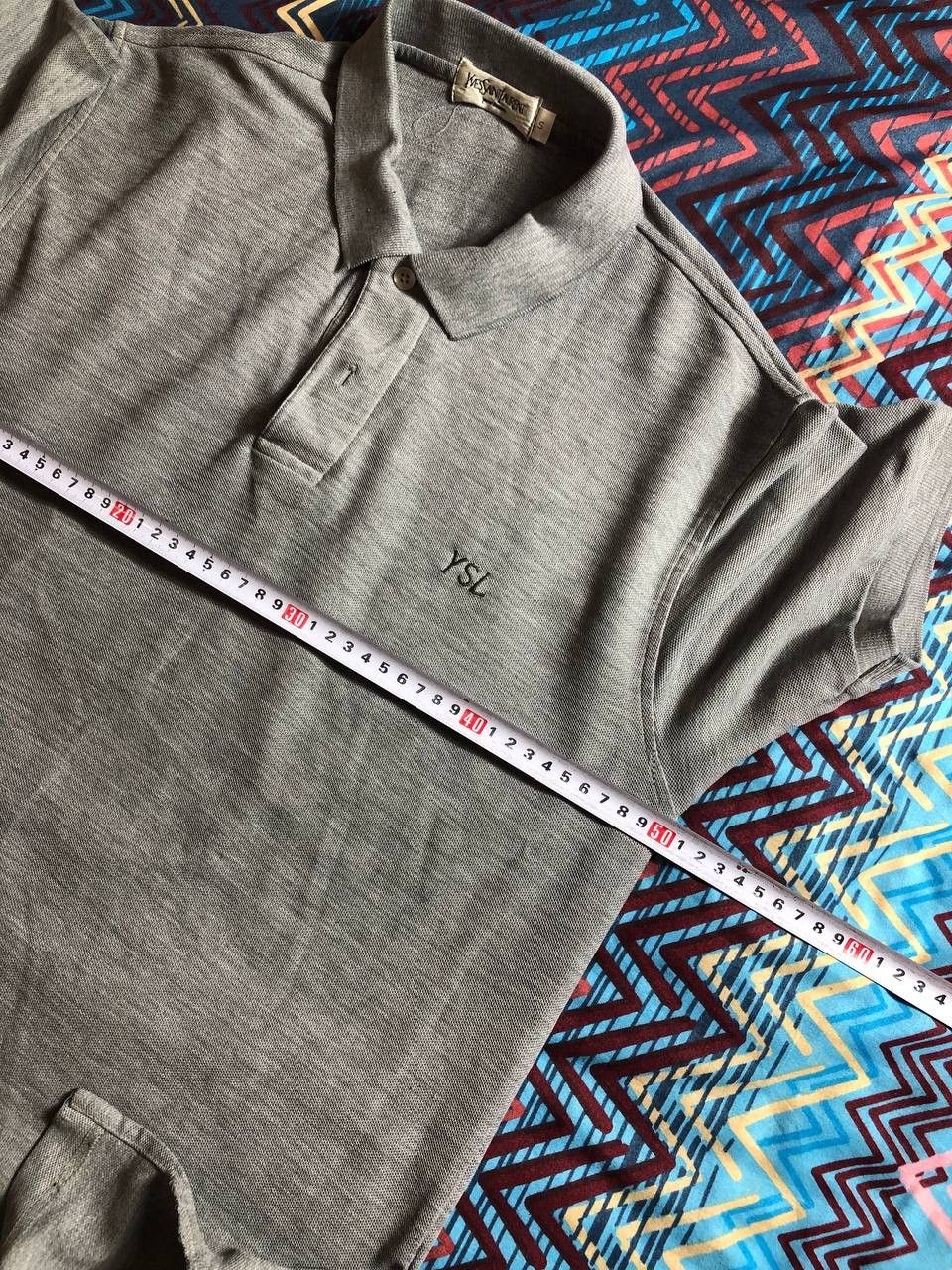 Vintage × Yves Saint Laurent Vintage 90’s Yves Saint Laurent Big Logo Polo Tee y2k og Size US S / EU 44-46 / 1 - 19 Thumbnail