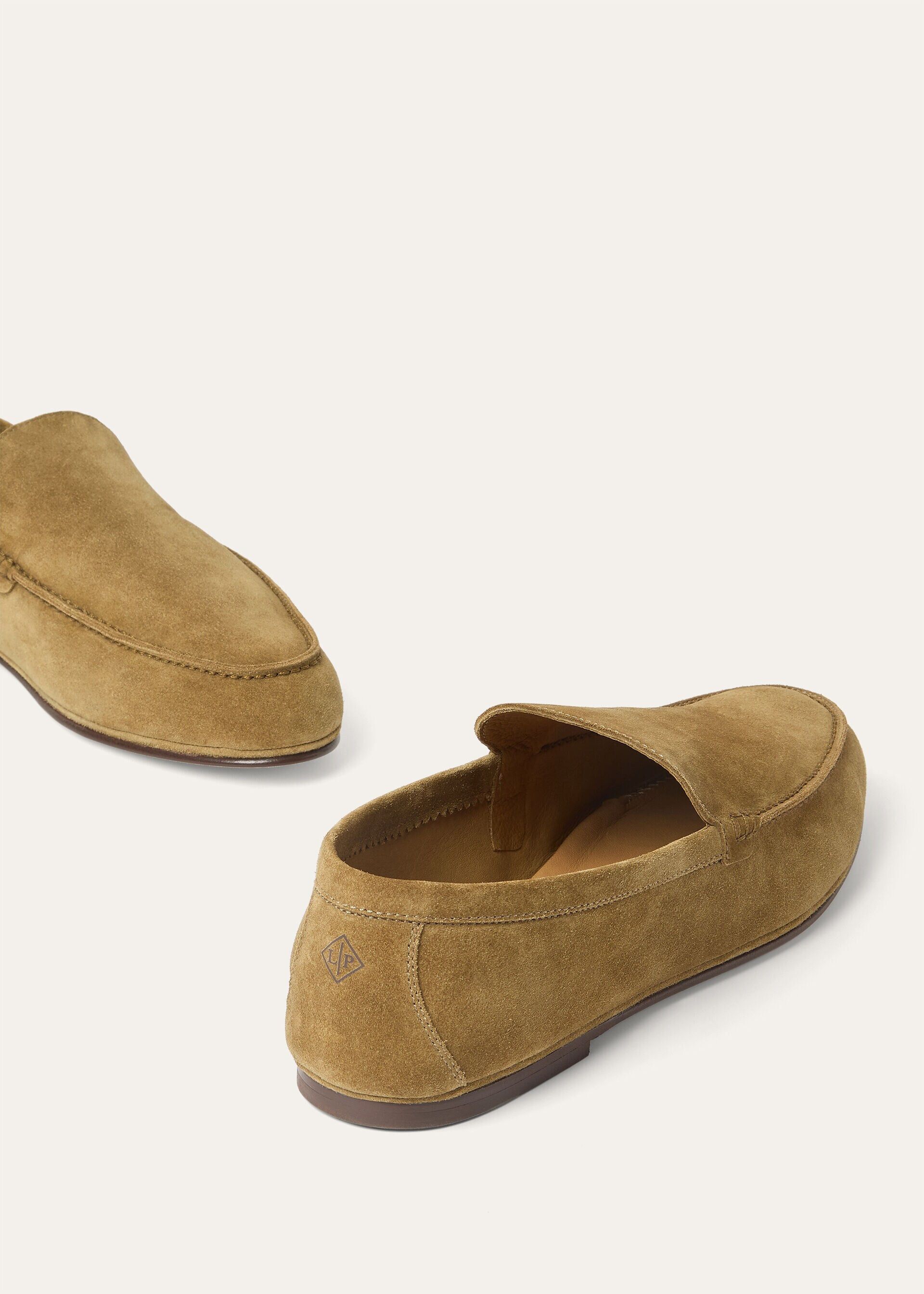 Loro Piana os11x0226 FAQ5514 Summer Anton Loafers in Savana Bark Size US 7 / EU 40 - 7 Thumbnail