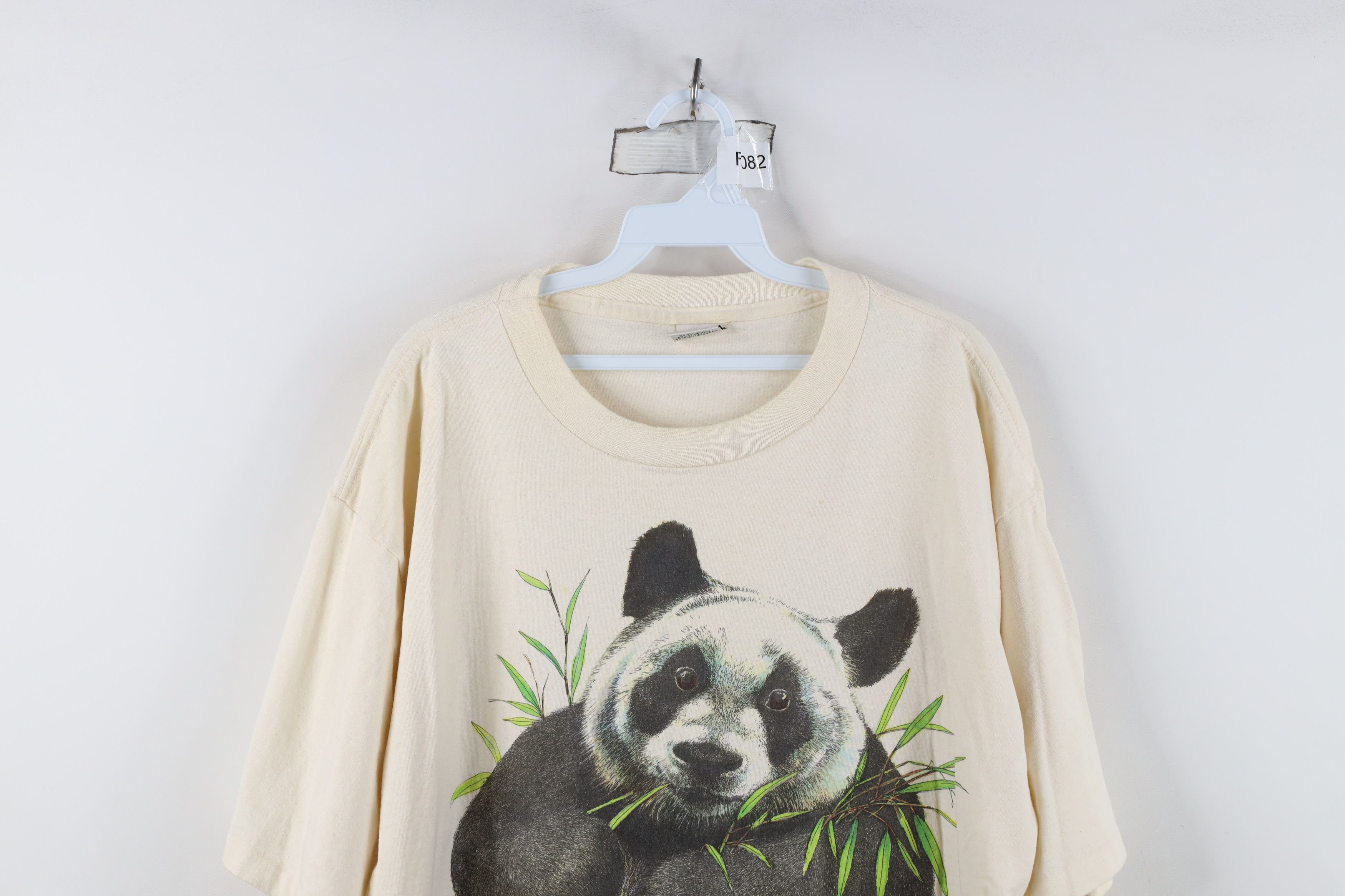 Vintage Vintage 90s Streetwear Species Panda Bear T-Shirt USA Size US XXL / EU 58 / 5 - 2 Thumbnail