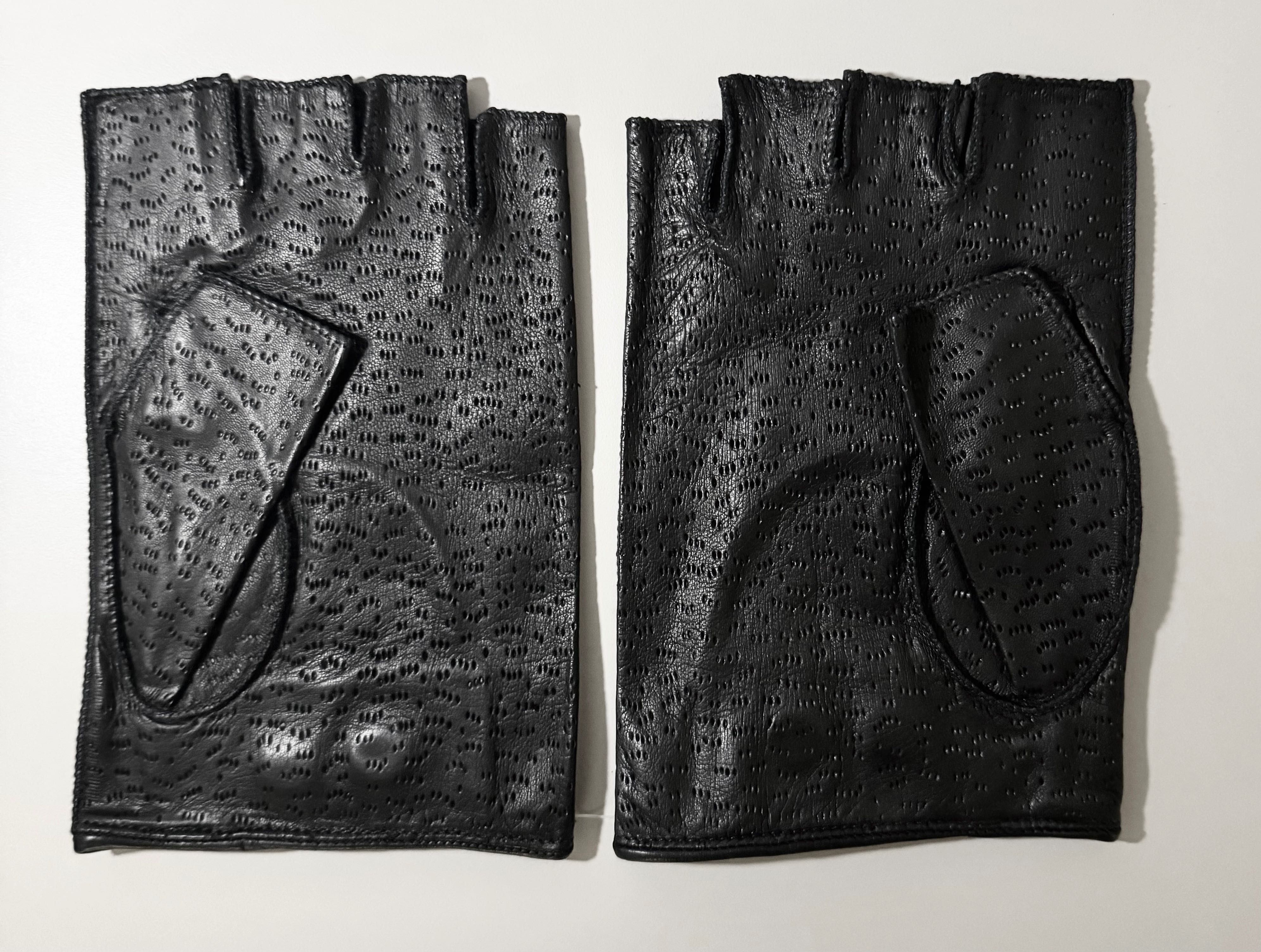 Boris Bidjan Saberi AW16 / WORLDARMY Goat Skin Perforated Gloves Size ONE SIZE - 4 Thumbnail