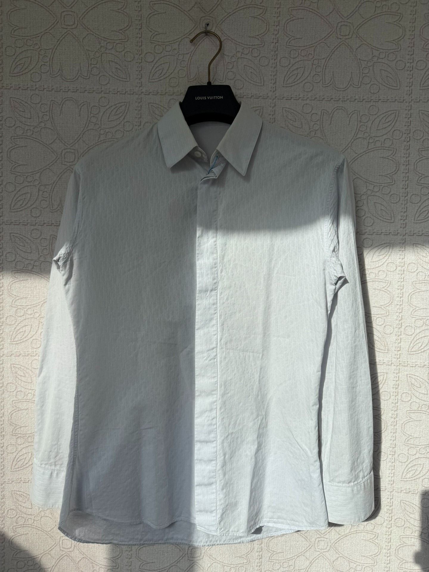 Dior dior light blue patterned long sleeve shirt Size US M / EU 48-50 / 2 - 1 Thumbnail