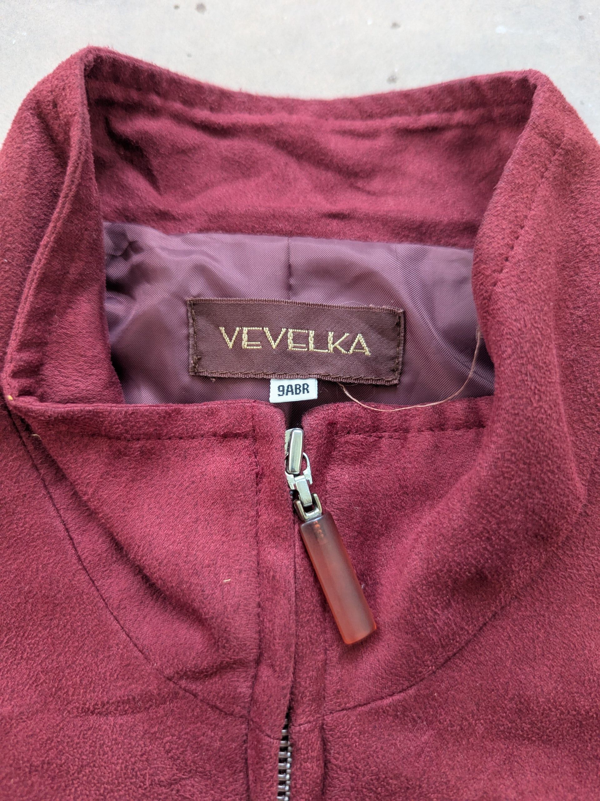 Japanese Brand × Vintage Vintage Vevelka Red Velvet Jacket Size S / US 4 / IT 40 - 7 Thumbnail