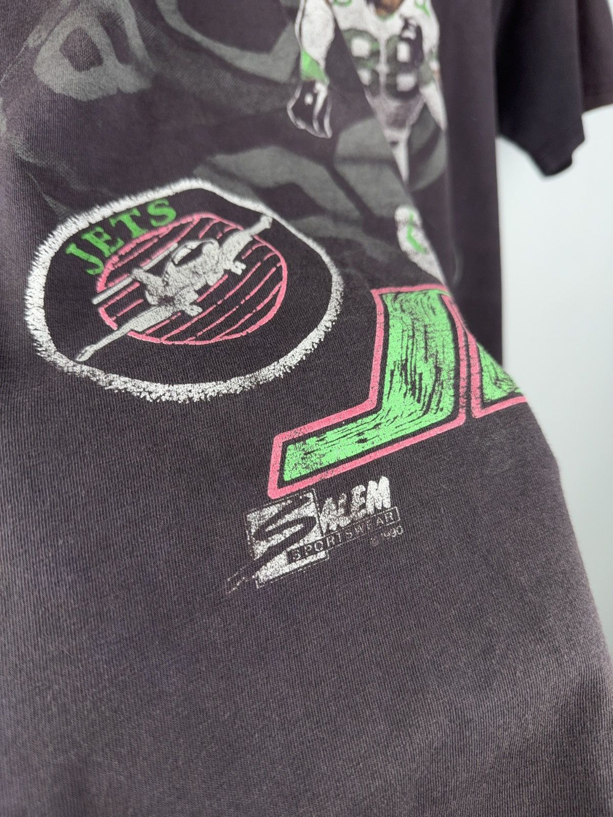 NFL × Vintage 1990 faded New York Jets NFL Vintage Salem Sportswear Tee Size US M / EU 48-50 / 2 - 3 Thumbnail