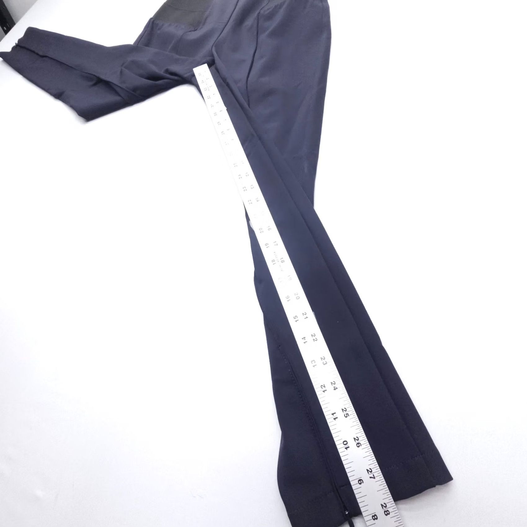 Vintage Lafayette 148 New York Gramercy Pants Medium Navy Stretch Fabric Career Women Size 32" / US 10 / IT 46 - 6 Thumbnail
