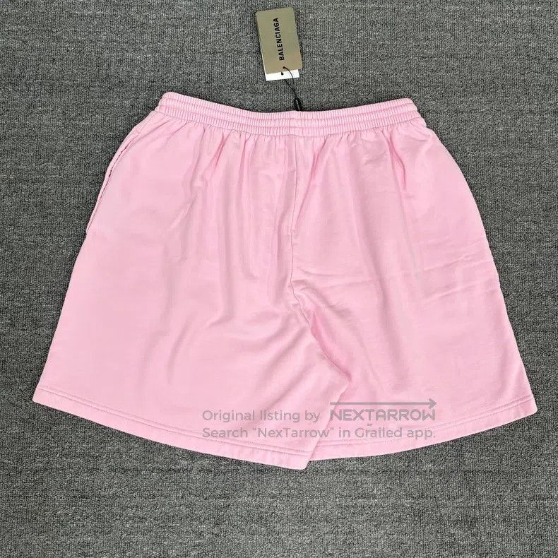 Balenciaga Balenciaga size M Shanghai limited edition pink logo short Size US 27 - 2 Thumbnail