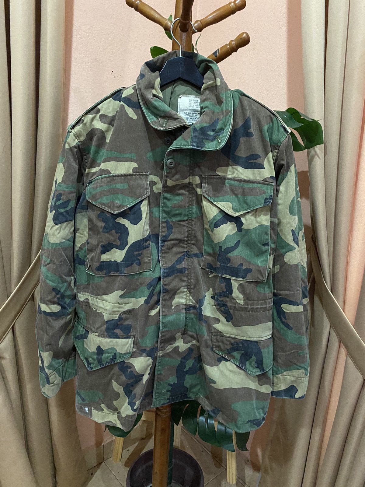 Alpha Industries 1980s-90s ALPHA INDUSTRIES M65 WOODLAND CAMO FIELD JACKET Size US S / EU 44-46 / 1 - 1 Thumbnail