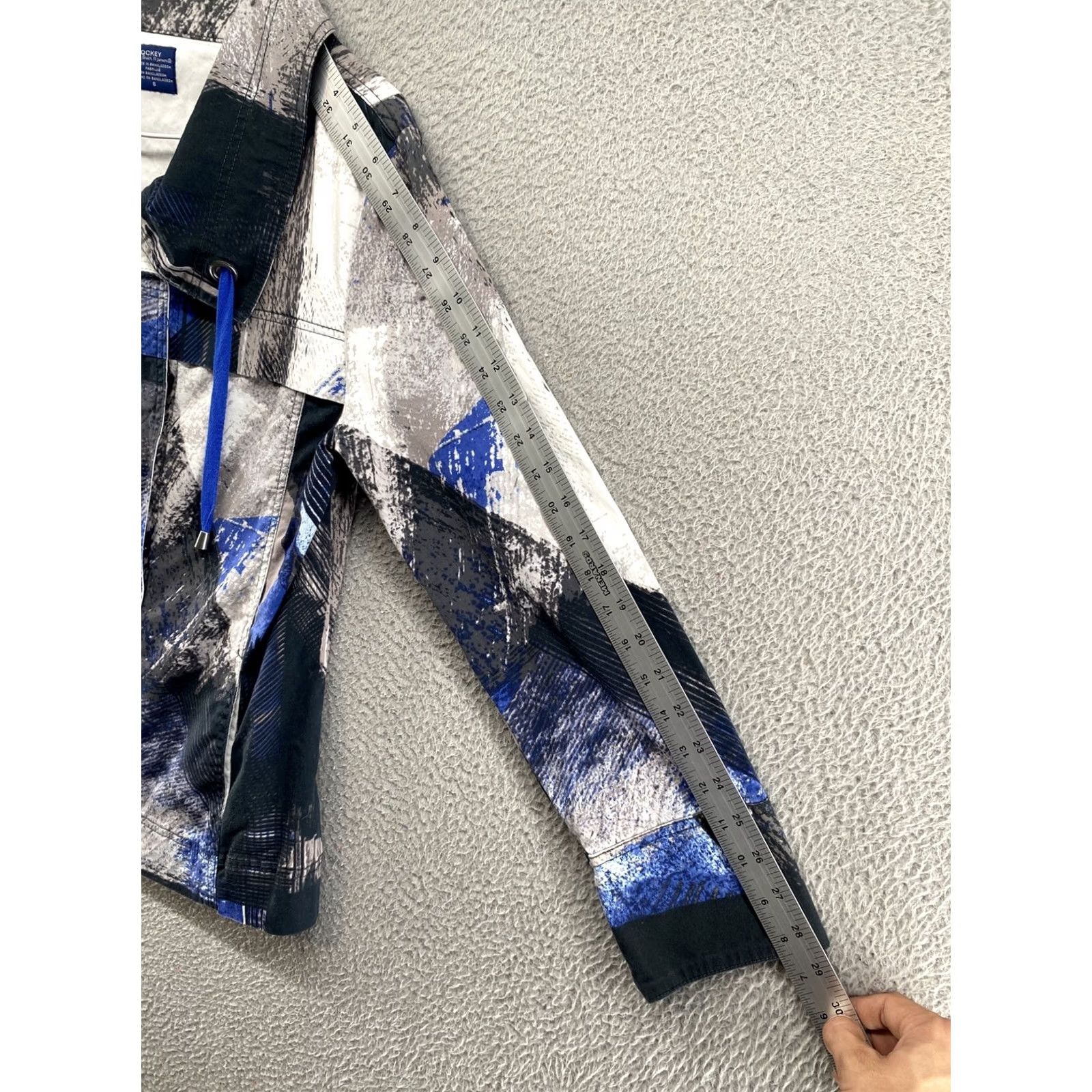 Jockey Jockey Women's Abstract Full Zip Jacket in Size Small, Multicolor, Cotton Blend, Long Sleeve, Mid-Length, Casual, Regular Fit, Zip, Jacket Size S / US 4 / IT 40 - 7 Thumbnail