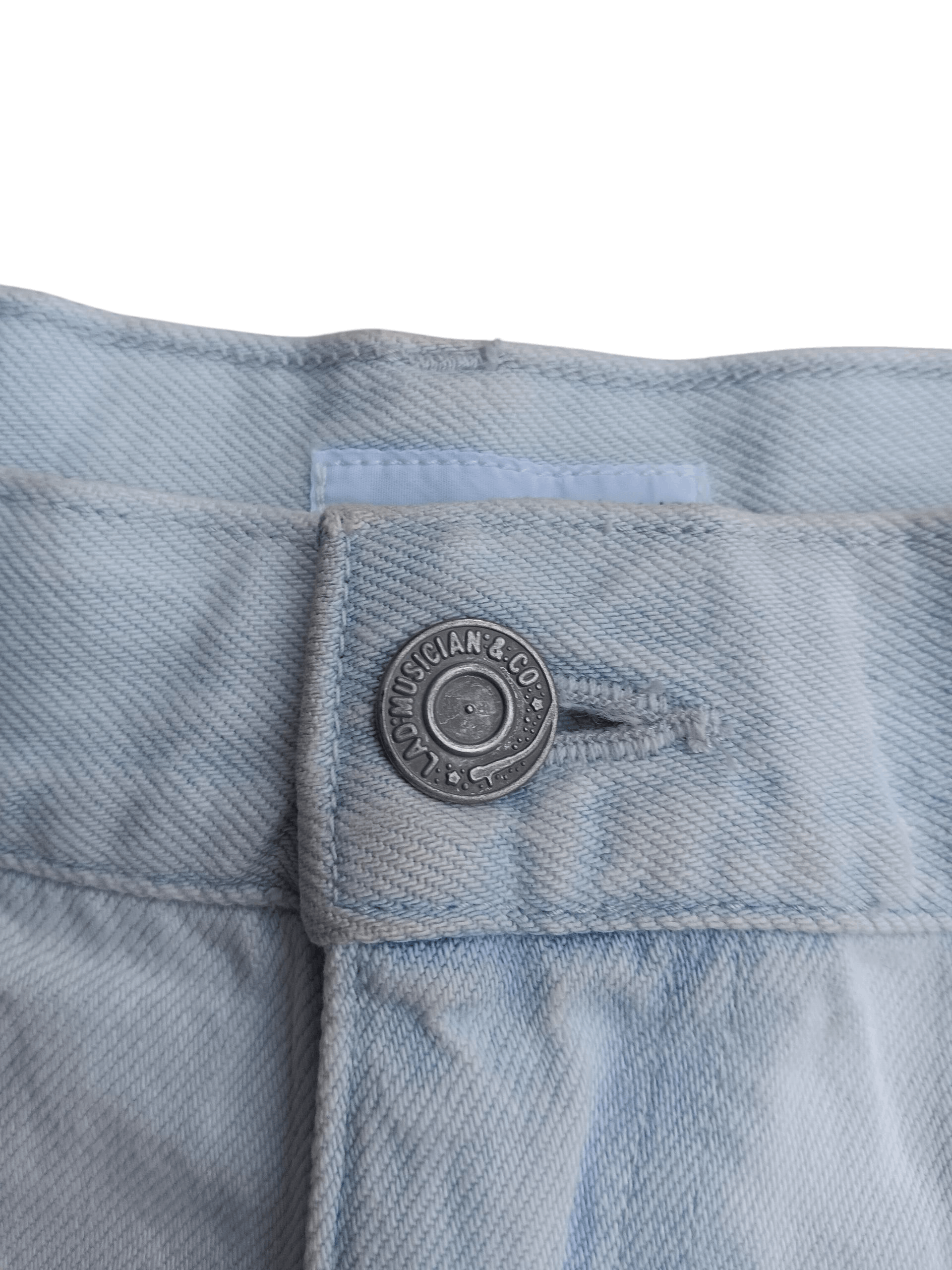 Lad Musician 🤝NEED GONE🤝Splatter distressed baggy light blue jeans Size US 32 / EU 48 - 7 Thumbnail