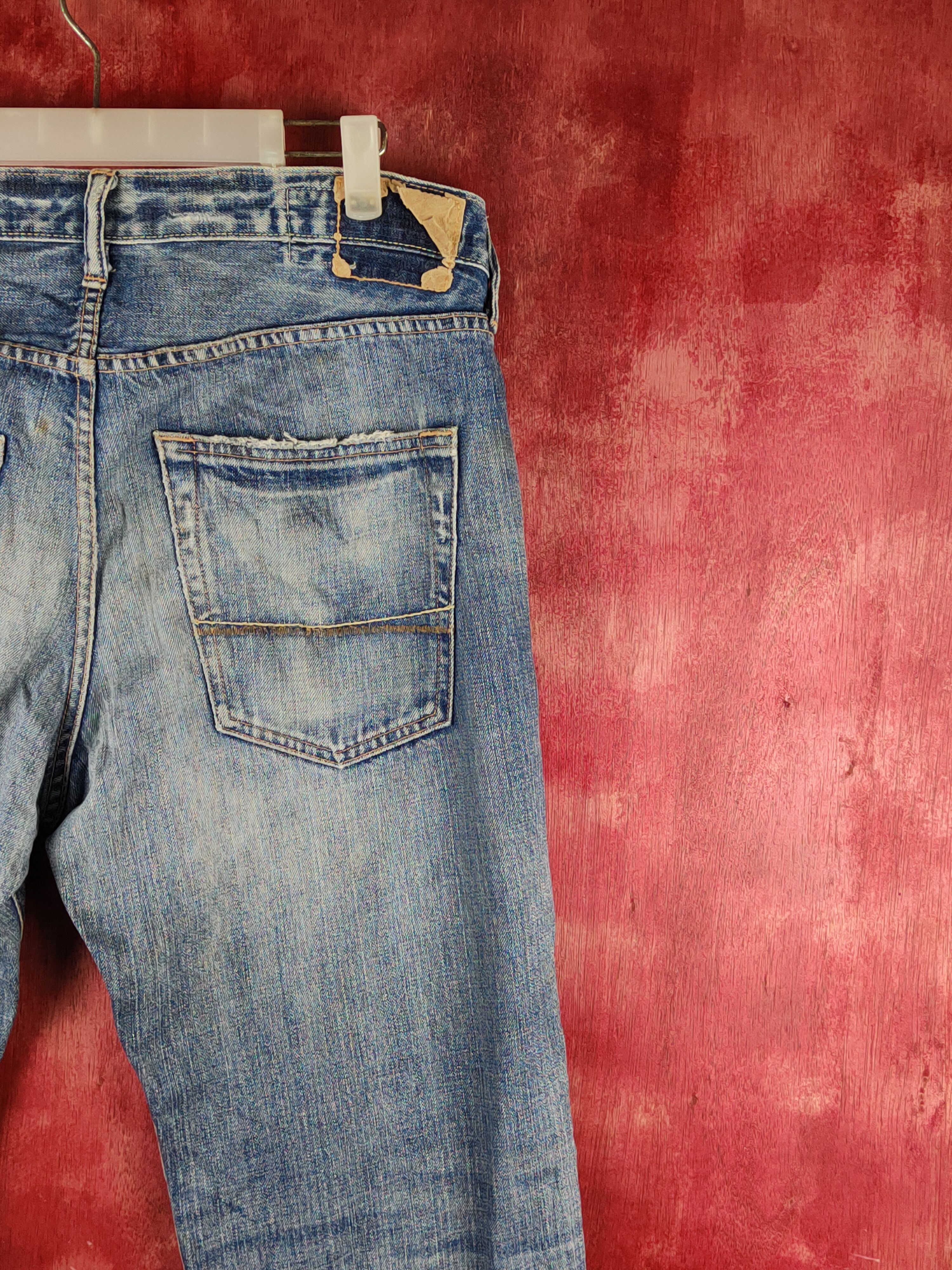 Abercrombie & Fitch Abercrombie & Fitch Blue Distressed Ripped Jeans #S2329 Size US 32 / EU 48 - 10 Thumbnail