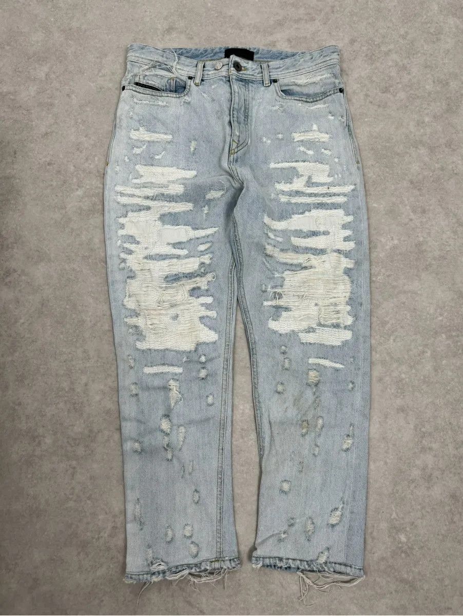 Diesel Diesel Blue Distressed Denim Jeans Size US 32 / EU 48 - 5 Thumbnail