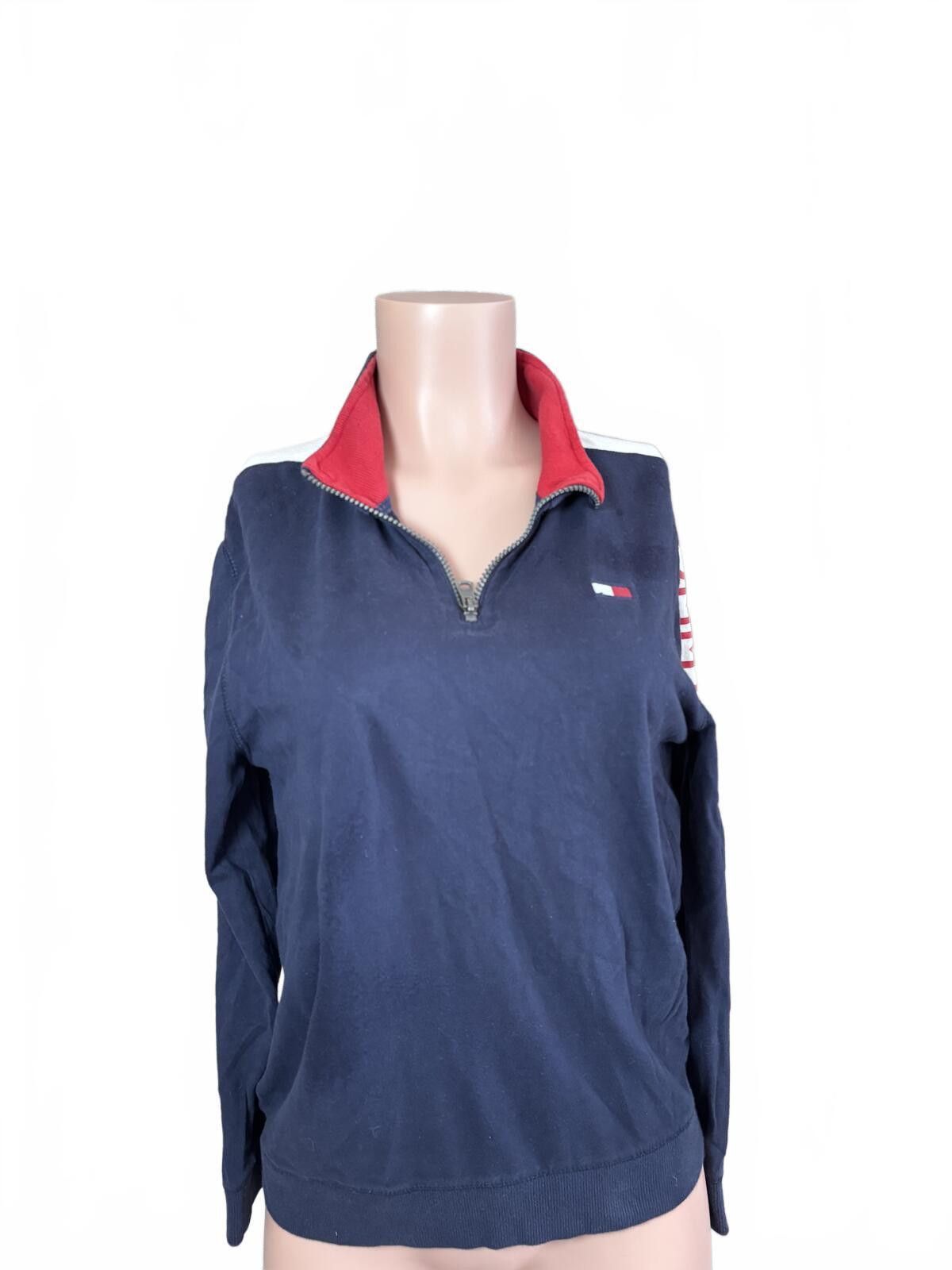 Tommy Hilfiger Tommy Hilfiger Navy Blue Quarter Zip Pullover. Large. Size US L / EU 52-54 / 3 - 2 Thumbnail