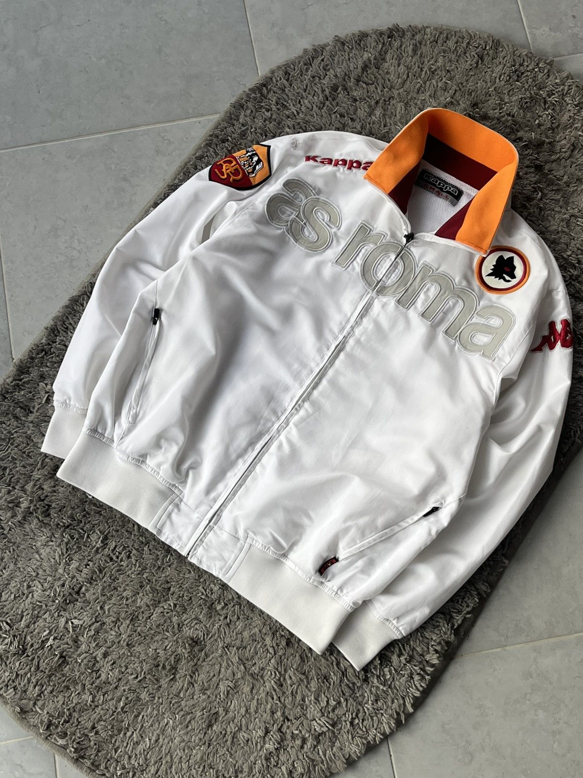 Kappa Vintage Nylon Zip Kappa Soccer football team FC.Roma Y2K Size US S / EU 44-46 / 1 - 2 Thumbnail