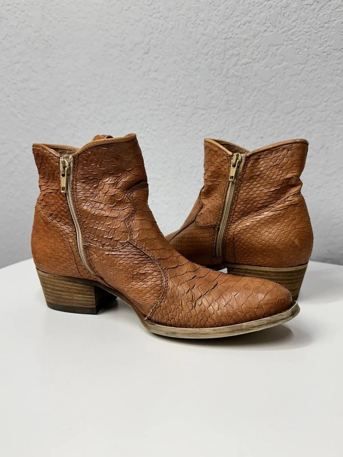 Hedi Slimane Vintage Real Alligator Leather Boots Rick Owens AS 98 Japan Size US 8 / IT 38 - 8 Thumbnail