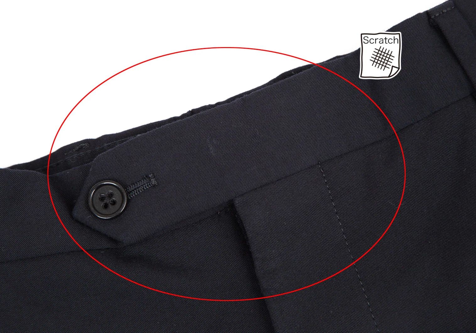 Armani Collezioni Dark Navy No-Tuck Pants Size 54R in Good Condition Size US 26 / EU 42 - 4 Thumbnail