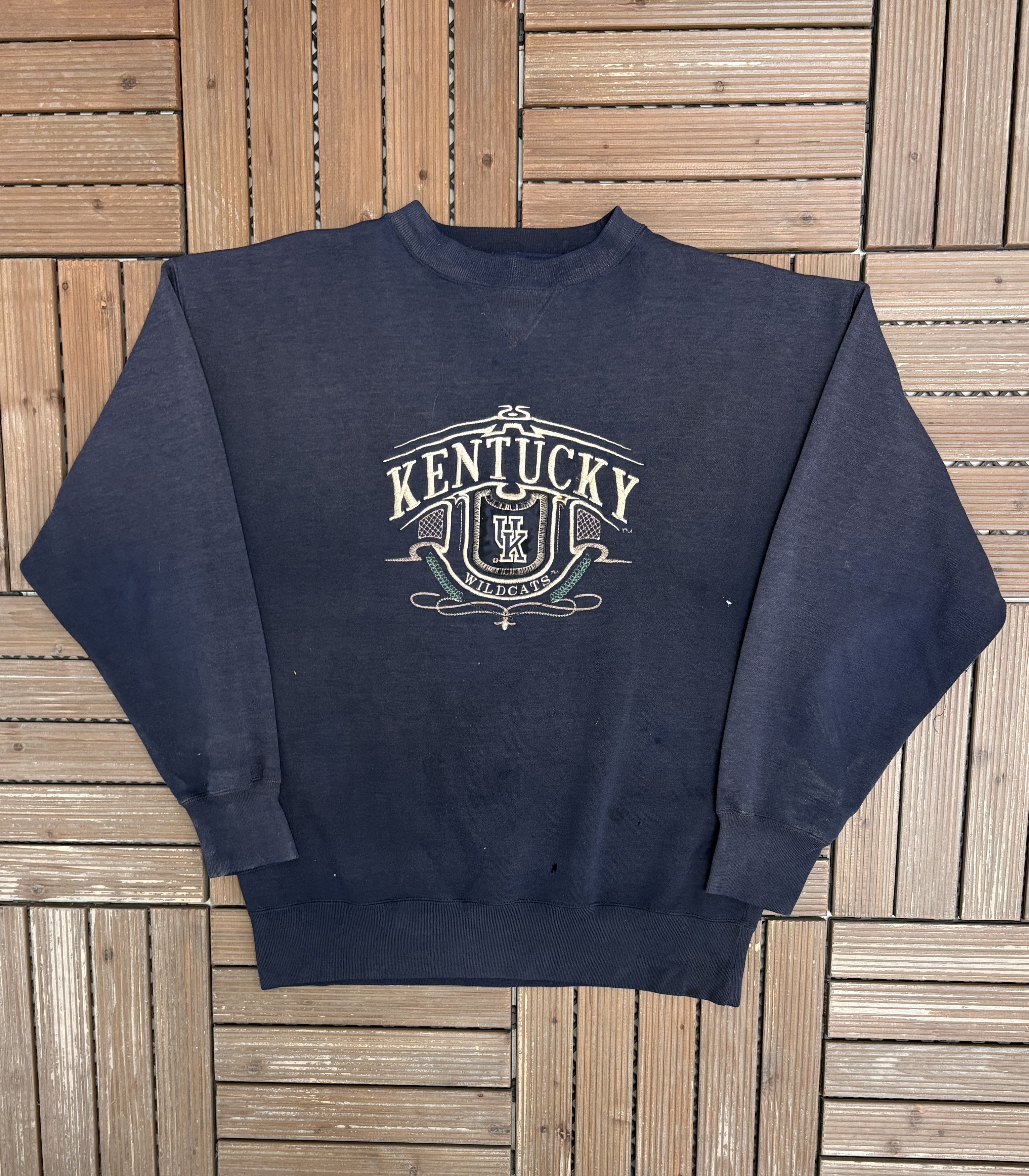 Vintage Kentucky Wildcats Stitched Vintage Blue Crewneck Sweater Size US L / EU 52-54 / 3 - 1 Thumbnail