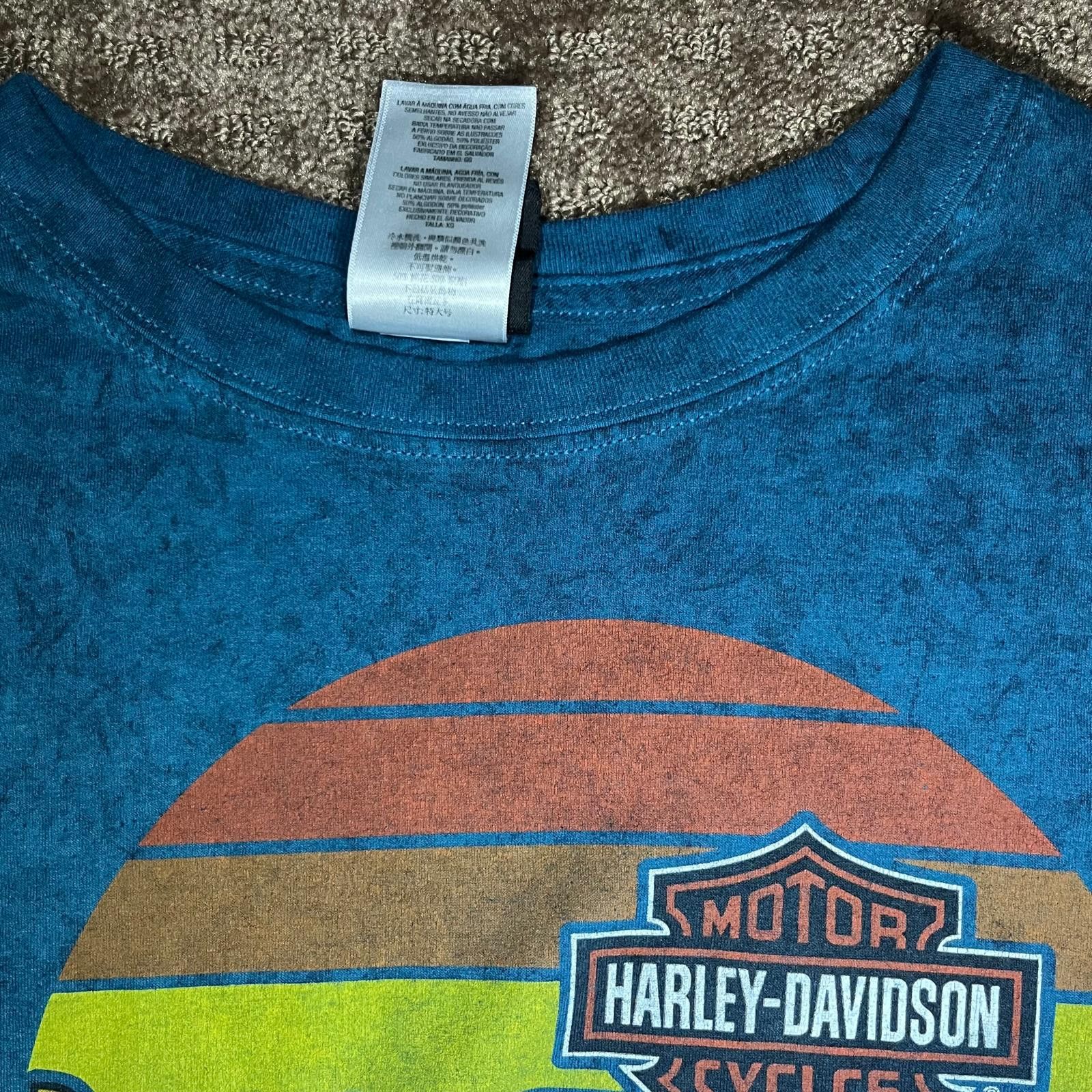 Harley Davidson 🏍️ Harley-Davidson Sunset Stripes Tee – Blue Size XL Size US XL / EU 56 / 4 - 4 Thumbnail