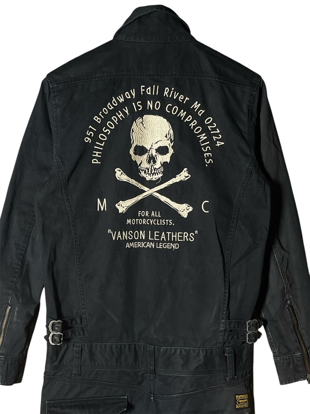 Vanson Leathers Vanson Leathers Crossbone Skull Coverall Size US M / EU 48-50 / 2 - 1 Thumbnail