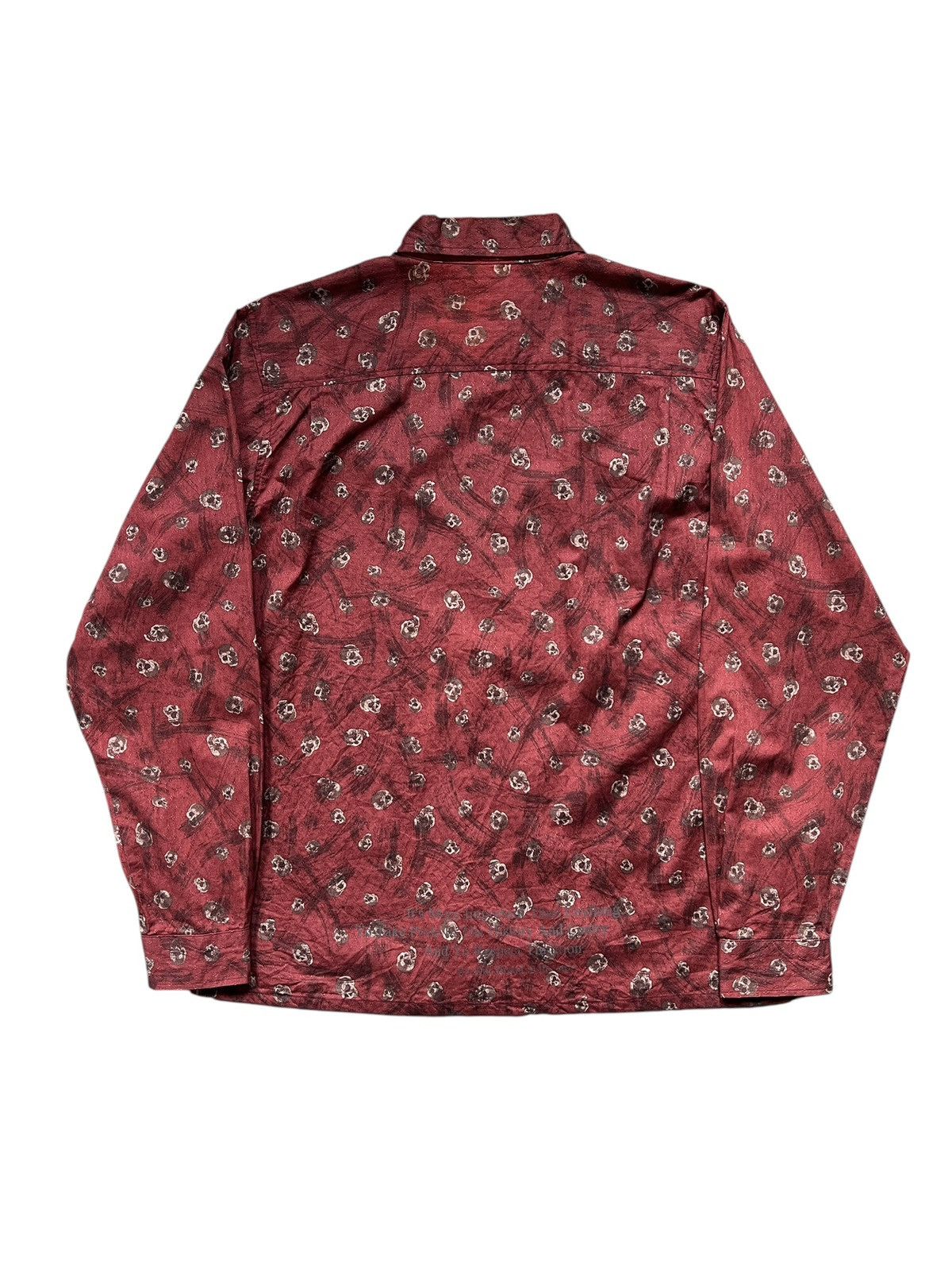 In The Attic × Japanese Brand × Seditionaries In The Attic Poem Skull All-over Print Button Up Shirt Size US L / EU 52-54 / 3 - 2 Thumbnail