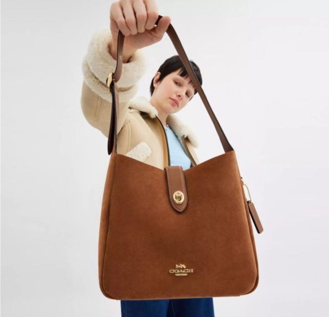 Coach NWT COACH Hadley Convertible Crossbody Bag In Suede Size ONE SIZE - 7 Thumbnail