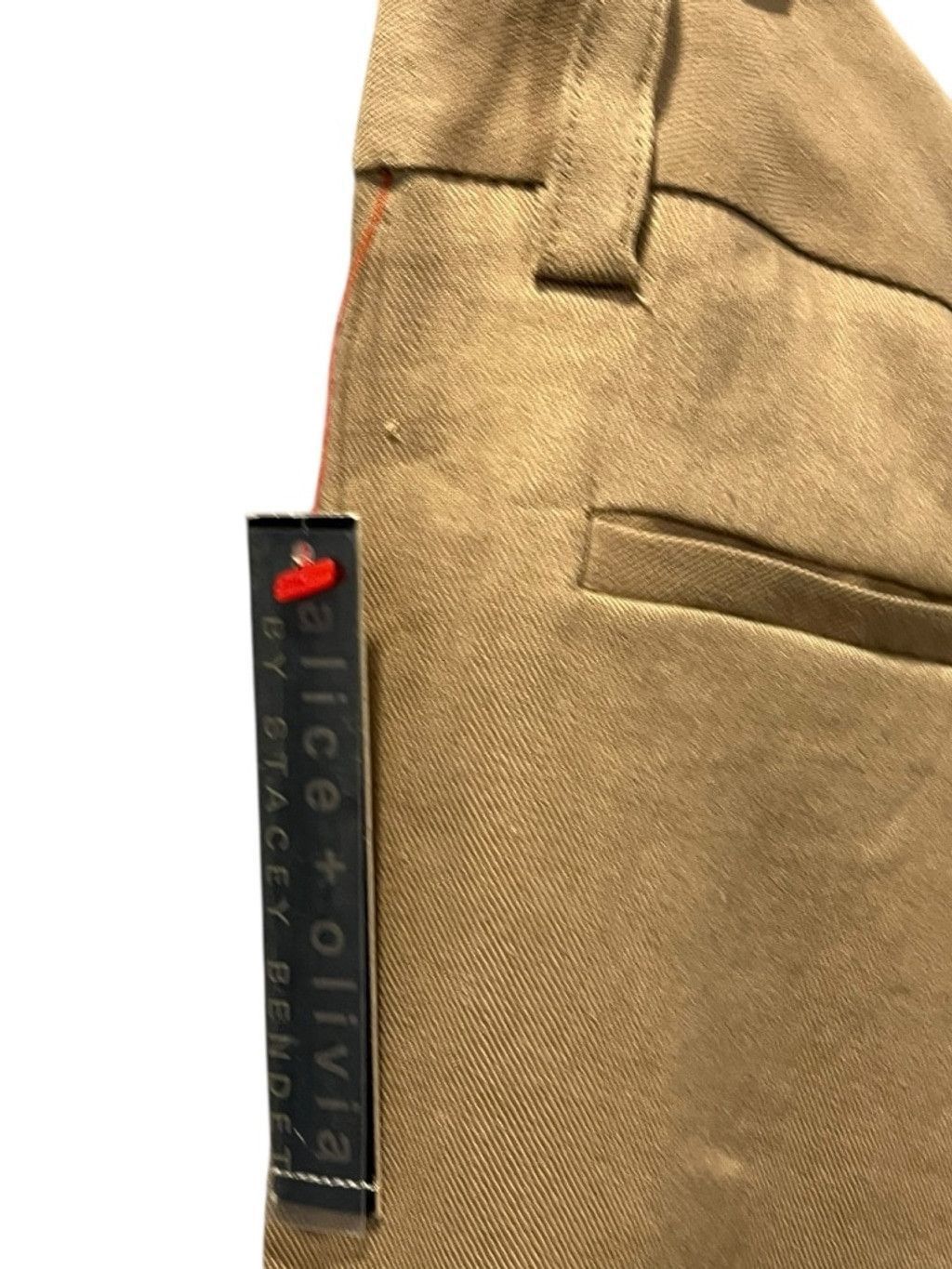 Alice + Olivia Alice + Olivia NWT Linen Sz 4 Low Rise Wide Flare Tan Pants Size 27" / US 4 / IT 40 - 9 Thumbnail