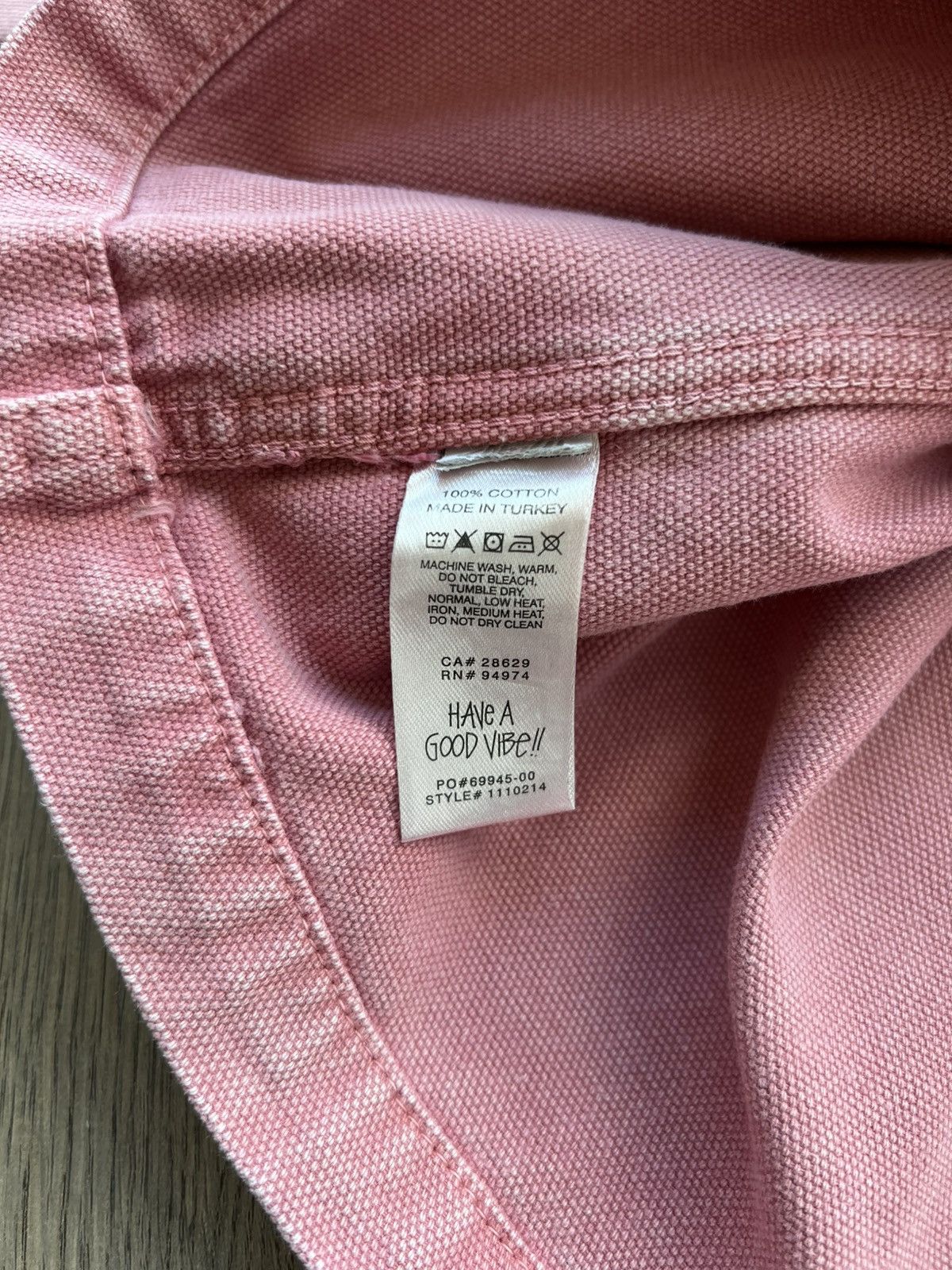 Stussy Stussy Pink Washed Canvas Work Shirt Small Size US S / EU 44-46 / 1 - 13 Thumbnail