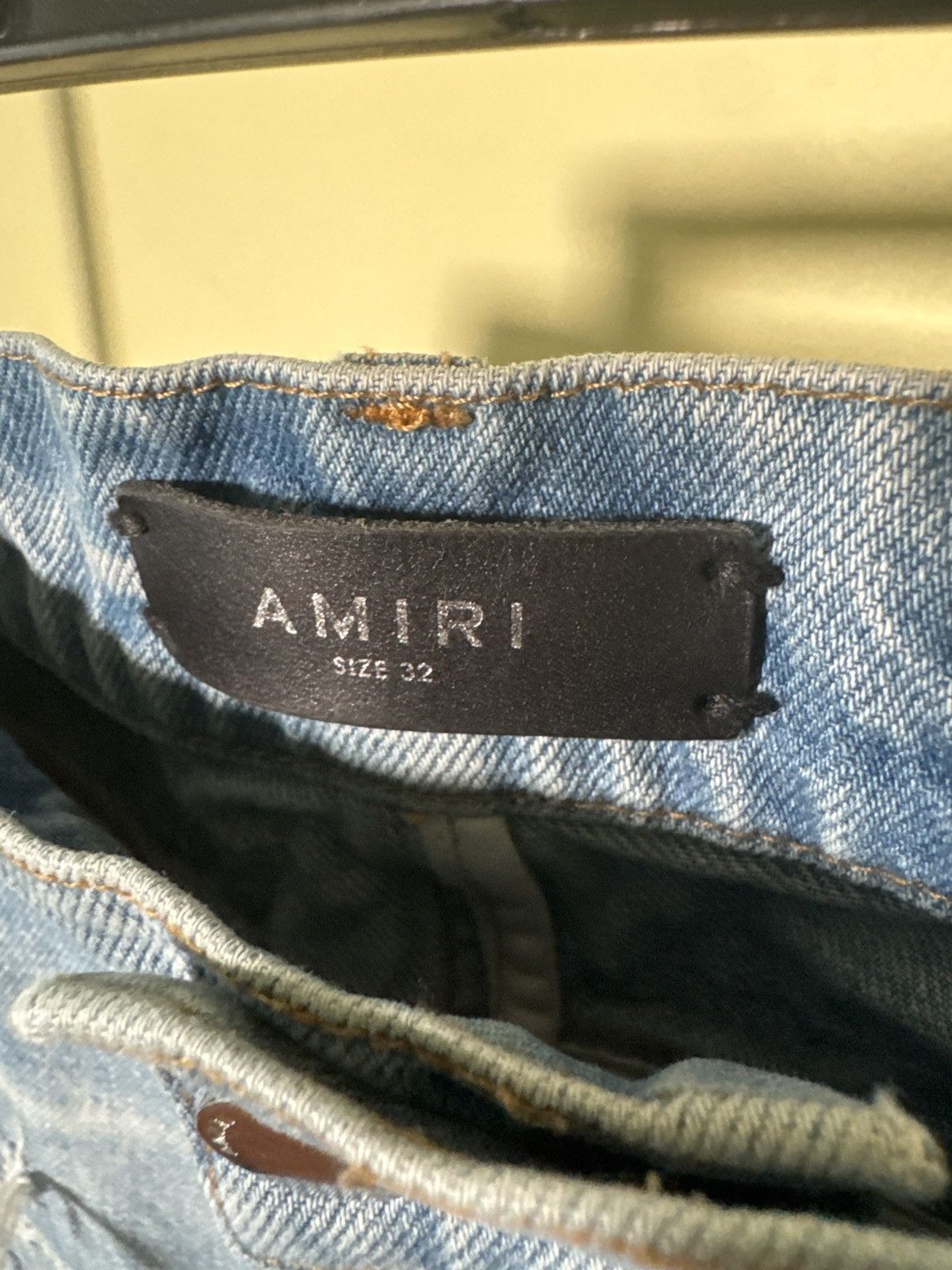 Amiri Amiri Relaxed Blue Patch Denim Size US 32 / EU 48 - 8 Thumbnail