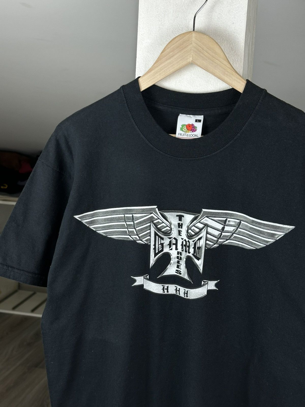 WWE Vintage WWE Triple H Tee Faded Black 2004 Size US L / EU 52-54 / 3 - 2 Thumbnail