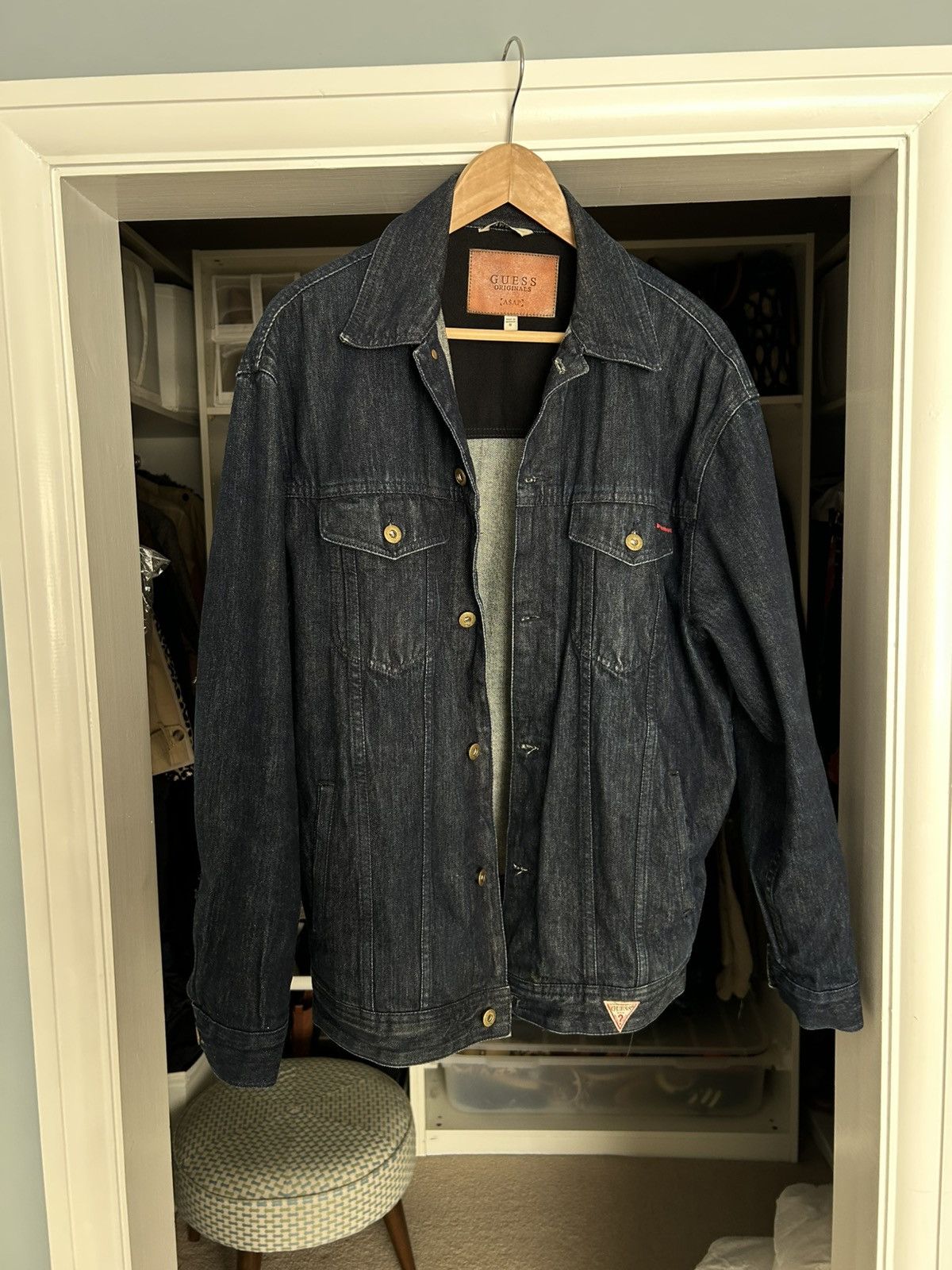 A$AP Rocky × Guess Guess x A$AP Rocky Navy Denim Jacket Size US S / EU 44-46 / 1 - 4 Thumbnail